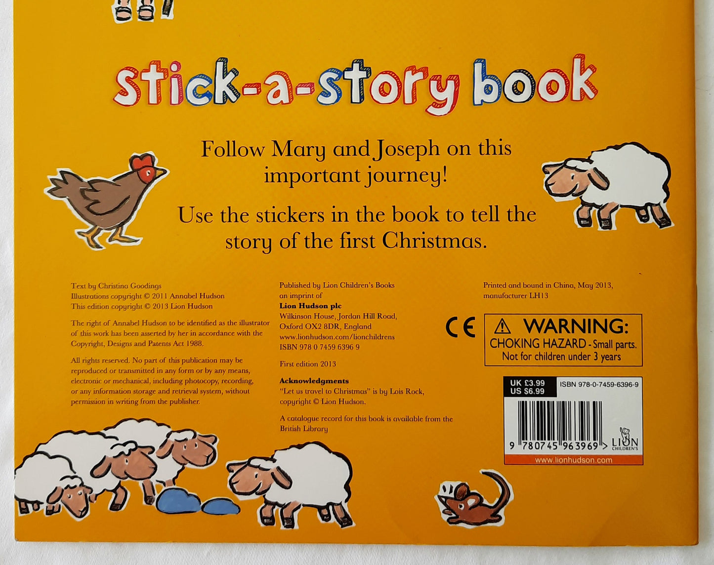 My Look and Point First Christmas stick-a-story book by Christina Goodings (New, 2013, Pbk, 16 pages, Lion Children's Books)