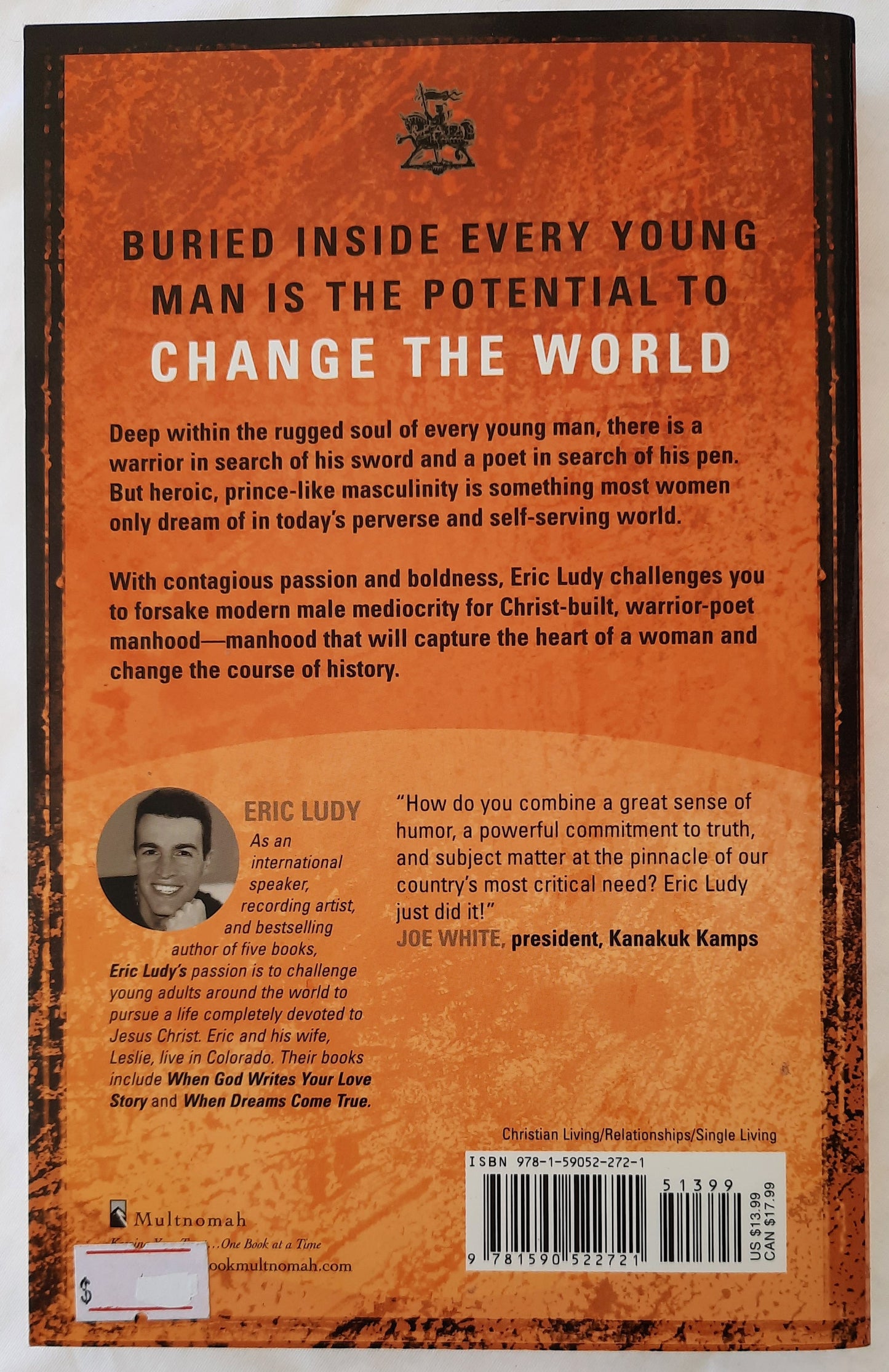 God's Gift to Women: The Lost Greatness of Masculinity by Eric Ludy (Very Good, 2003, Pbk, 264 pages, Multnomah)