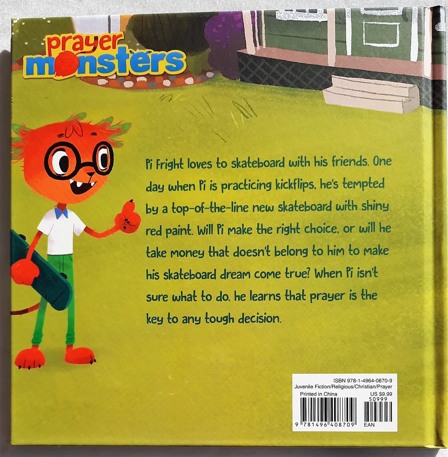 Pi Fright Skates Into Trouble by Tracey Madder (Prayer Monsters, New, 2017, HC, 30 pages, Tyndale))