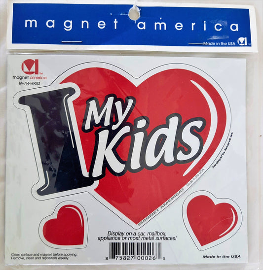 I Love My Kids 3-in-1 Witness Magnet (New, Model M-7R-HKID, Magnet America)