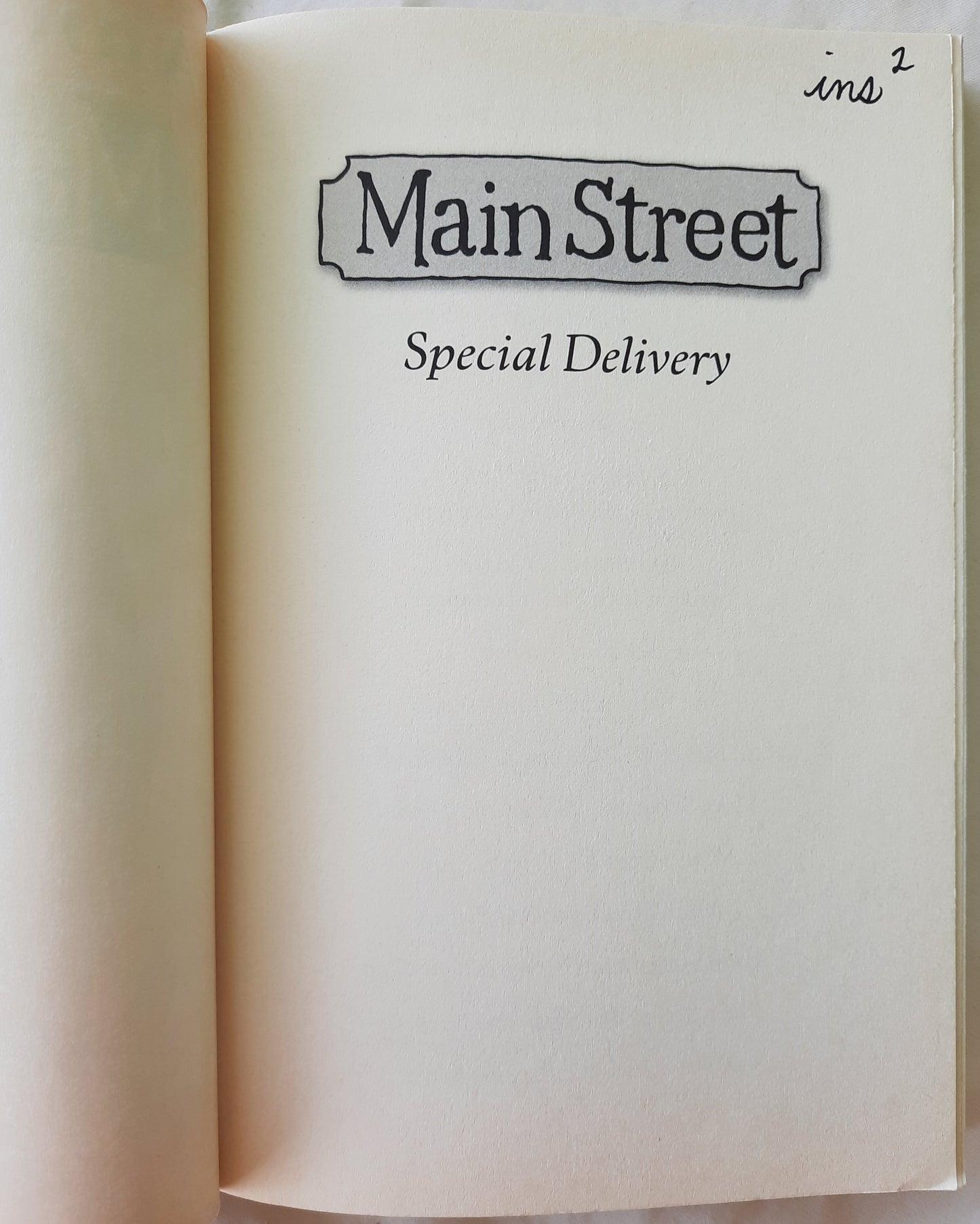 Main Street: Special Delivery #8 by Ann M. Martin (Very good, Pbk, 2009, 196 pages, Scholastic)