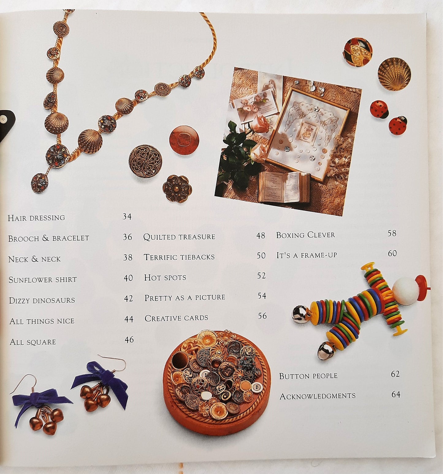 Keepsake Crafts: Buttons by Jo Moody (Very Good, Pbk, 1995, 63 pages, Sunset Books)
