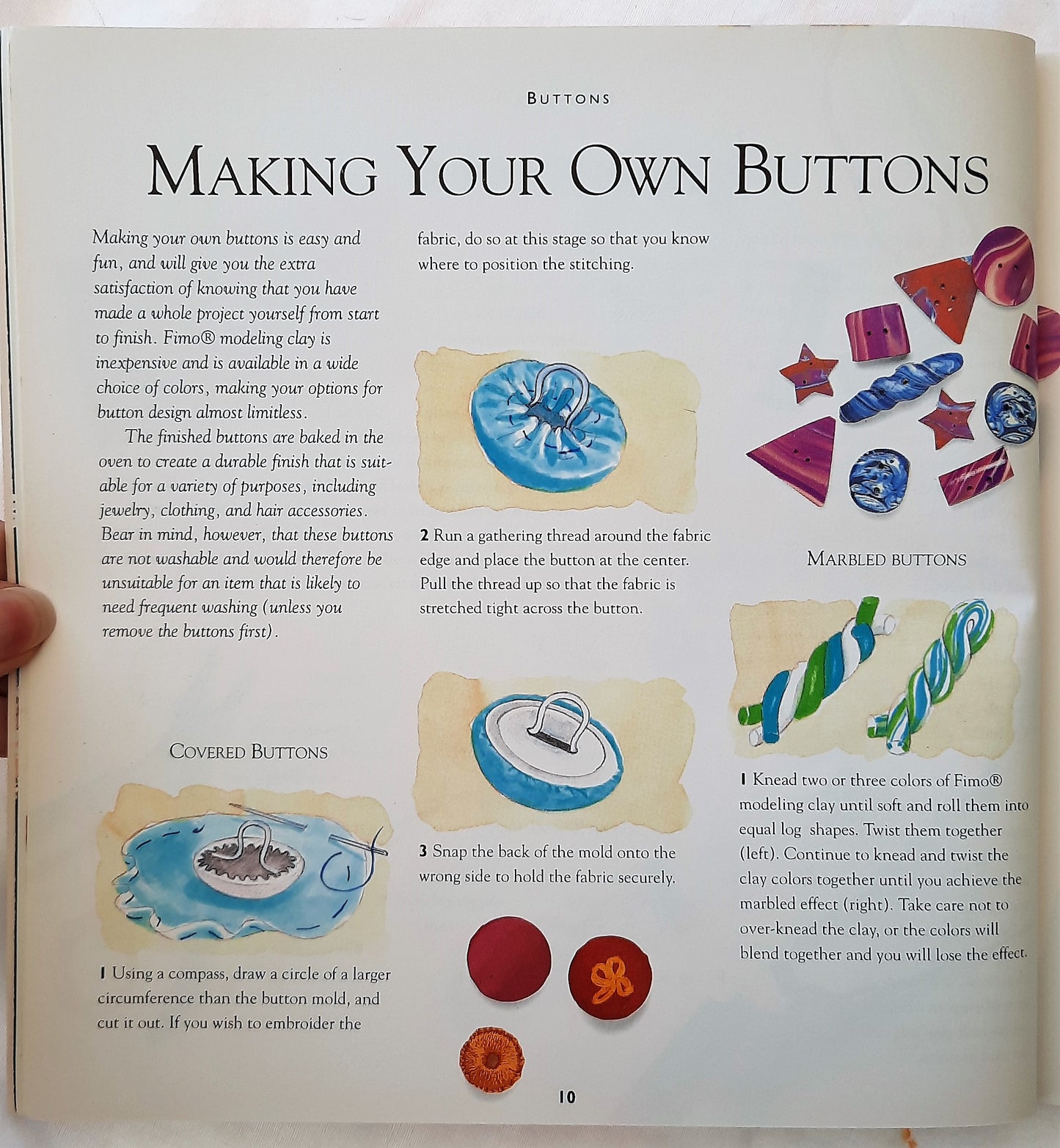 Keepsake Crafts: Buttons by Jo Moody (Very Good, Pbk, 1995, 63 pages, Sunset Books)