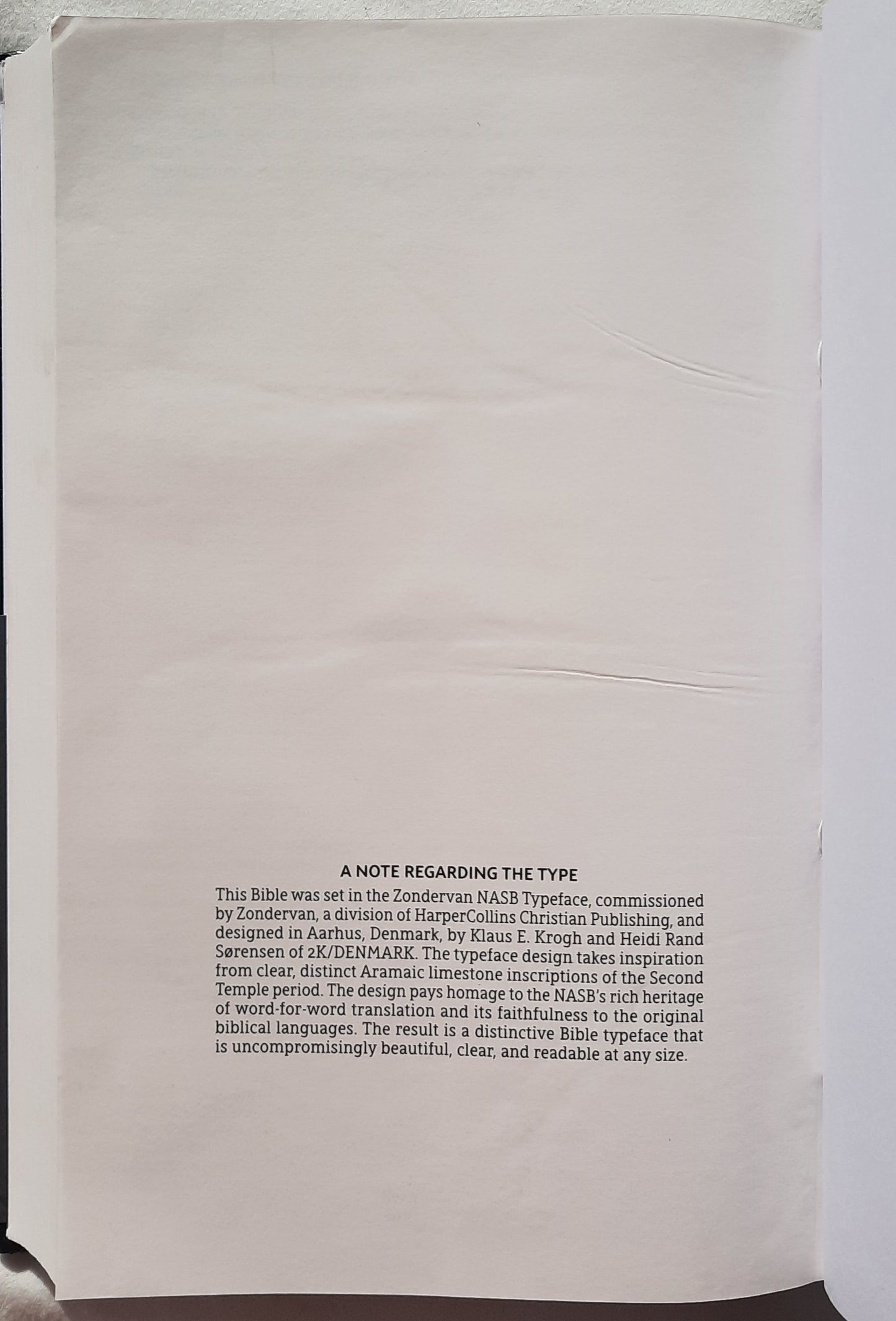 NASB Thinline Pew & Worship Bible (New, 2020, HC, 1136 pages, Zondervan)