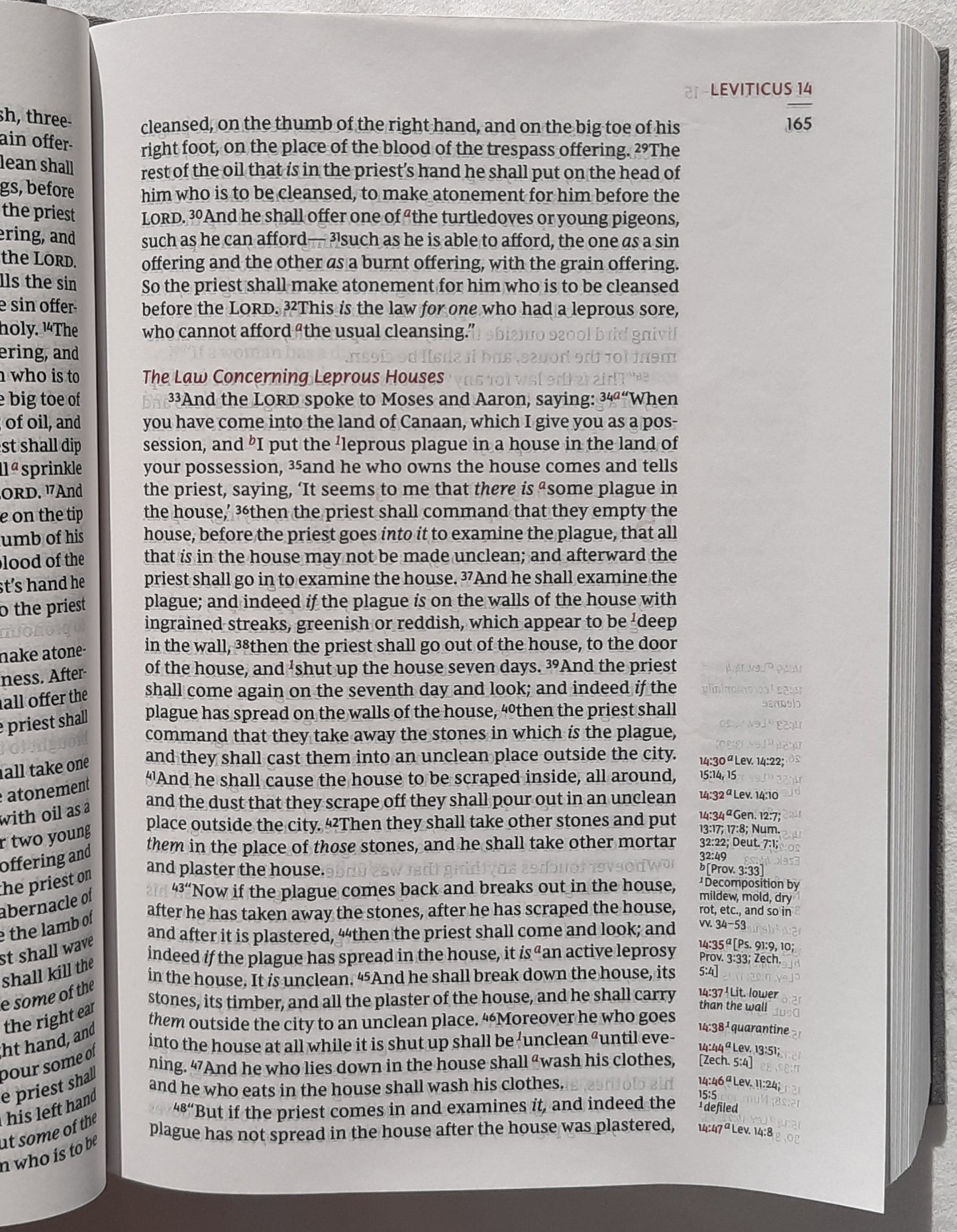 NKJV Compact Single Column Reference Bible (New, 2018, Cloth over Board-Gray, Comfort Print, 2032 pgs, Thomas Nelson)