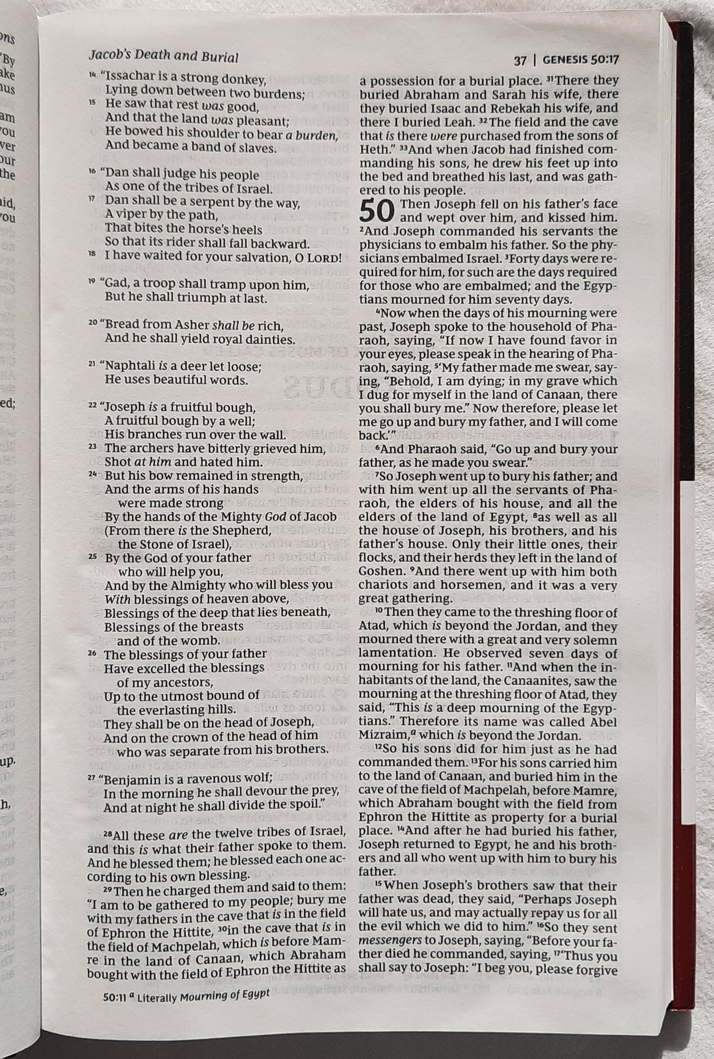 NKJV Pew Bible (New, Black Cover, 2018, HC, 880 pages, Thomas Nelson, Red Letter)