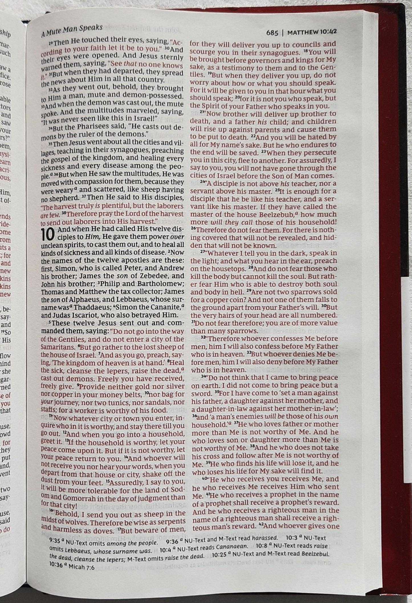 NKJV Pew Bible (New, Black Cover, 2018, HC, 880 pages, Thomas Nelson, Red Letter)