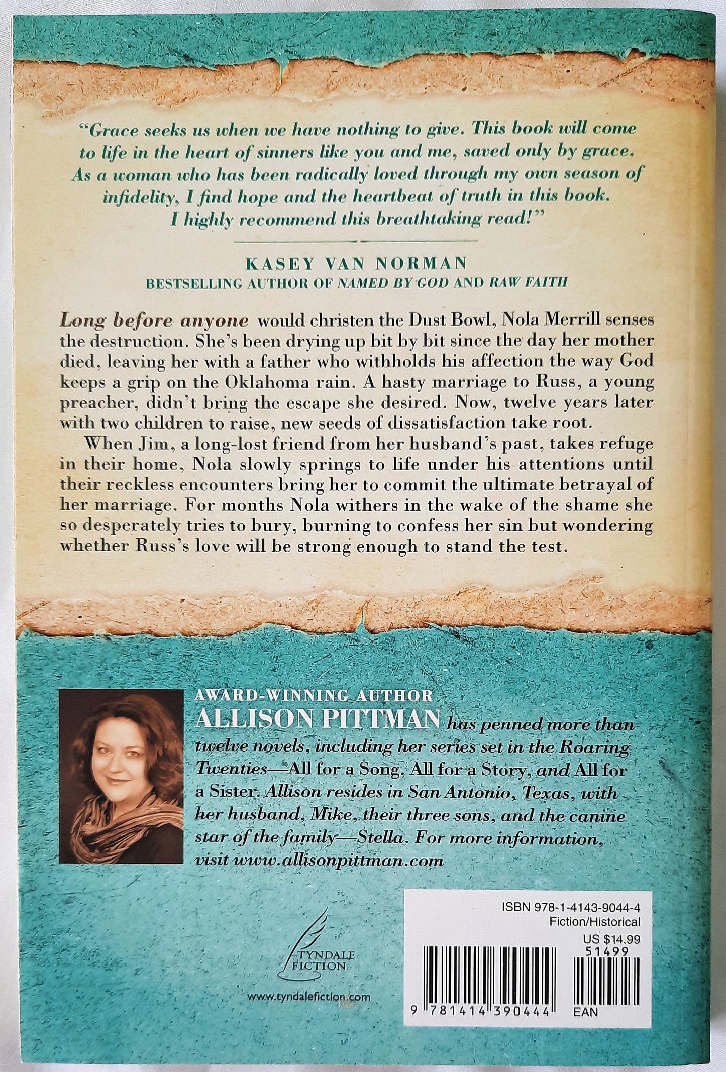 On Shifting Sand by Allison Pittman (Like new, 2015, Pbk, 398 pages, Tyndale Fiction)