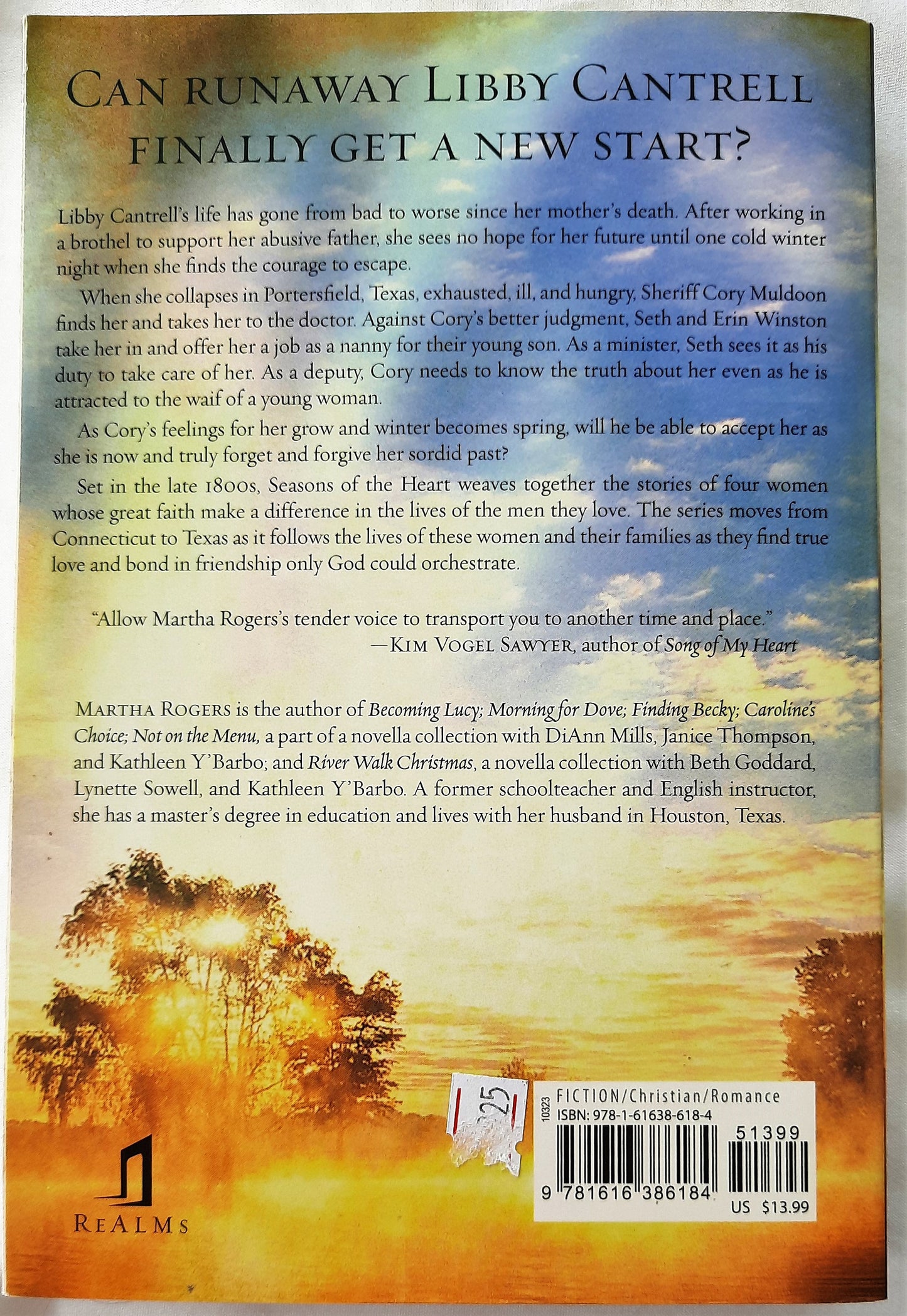 Spring Hope #4 by Martha Rogers (Seasons of the Heart, New, 2012, Pbk, 286 pages, Realms)