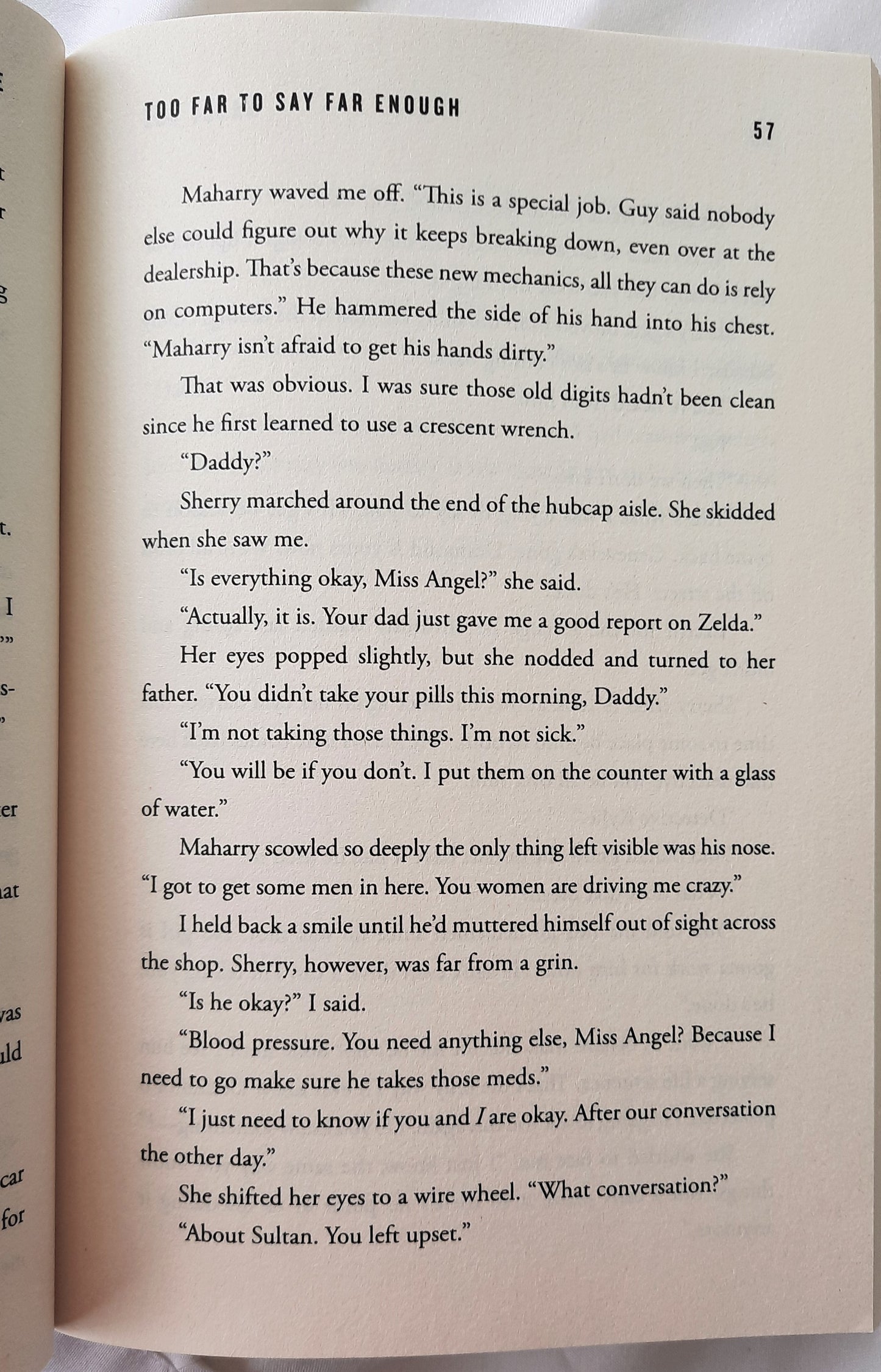 Too Far to Say Far Enough by Nancy Rue (The Reluctant Prophet, New, 2012, Pbk, 512 pages, David C Cook)