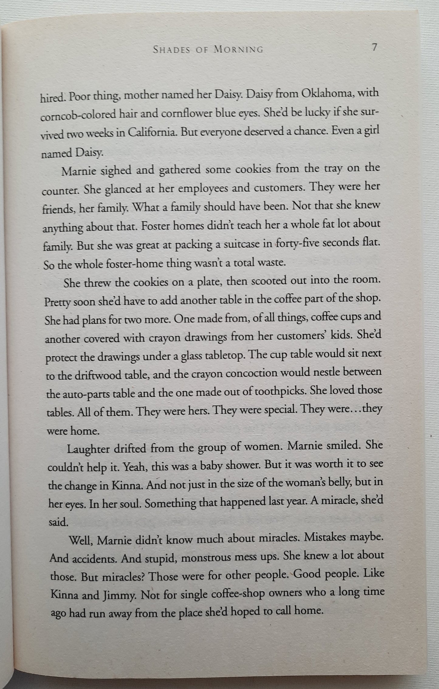 Shades of Morning by Marlo Schalesky (New, 2010, Pbk, 338 pages, Multnomah)