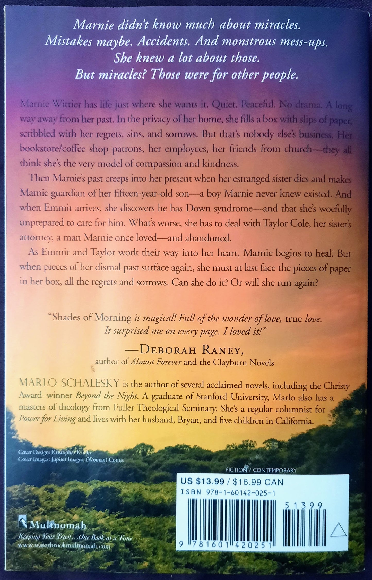 Shades of Morning by Marlo Schalesky (New, 2010, Pbk, 338 pages, Multnomah)