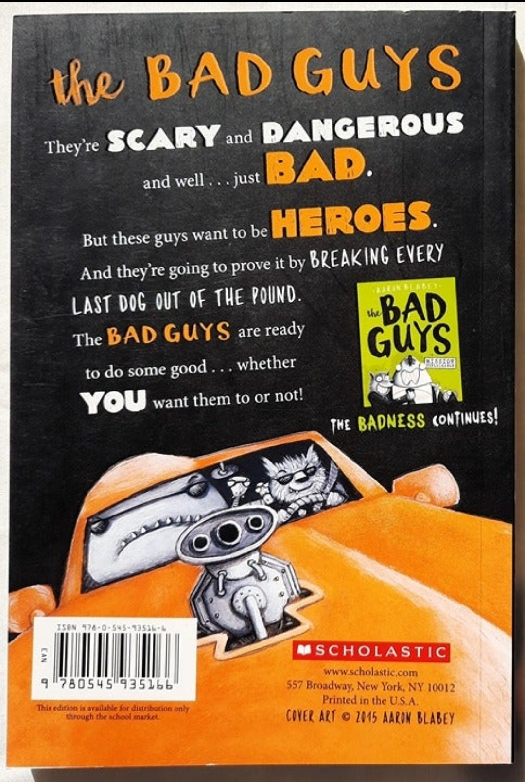 The Bad Guys #1 by Aaron Blabey (NEW, 2016, Pbk, 139 pages, Scholastic)