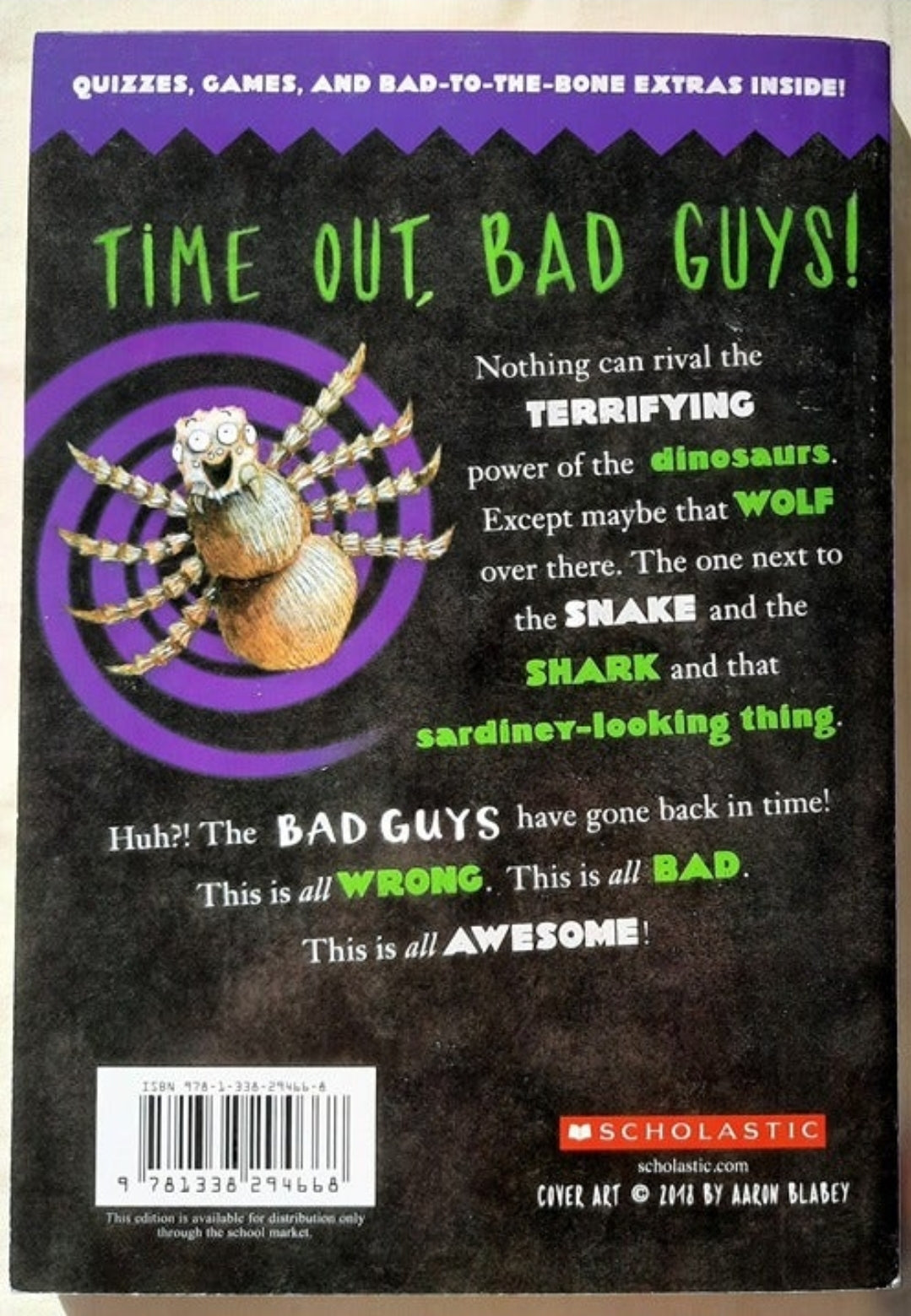 The Bad Guys: Do-You-Think-He-Saurus?! #7 by Aaron Blabey (NEW, 2018, Pbk, 171 pages, Scholastic)