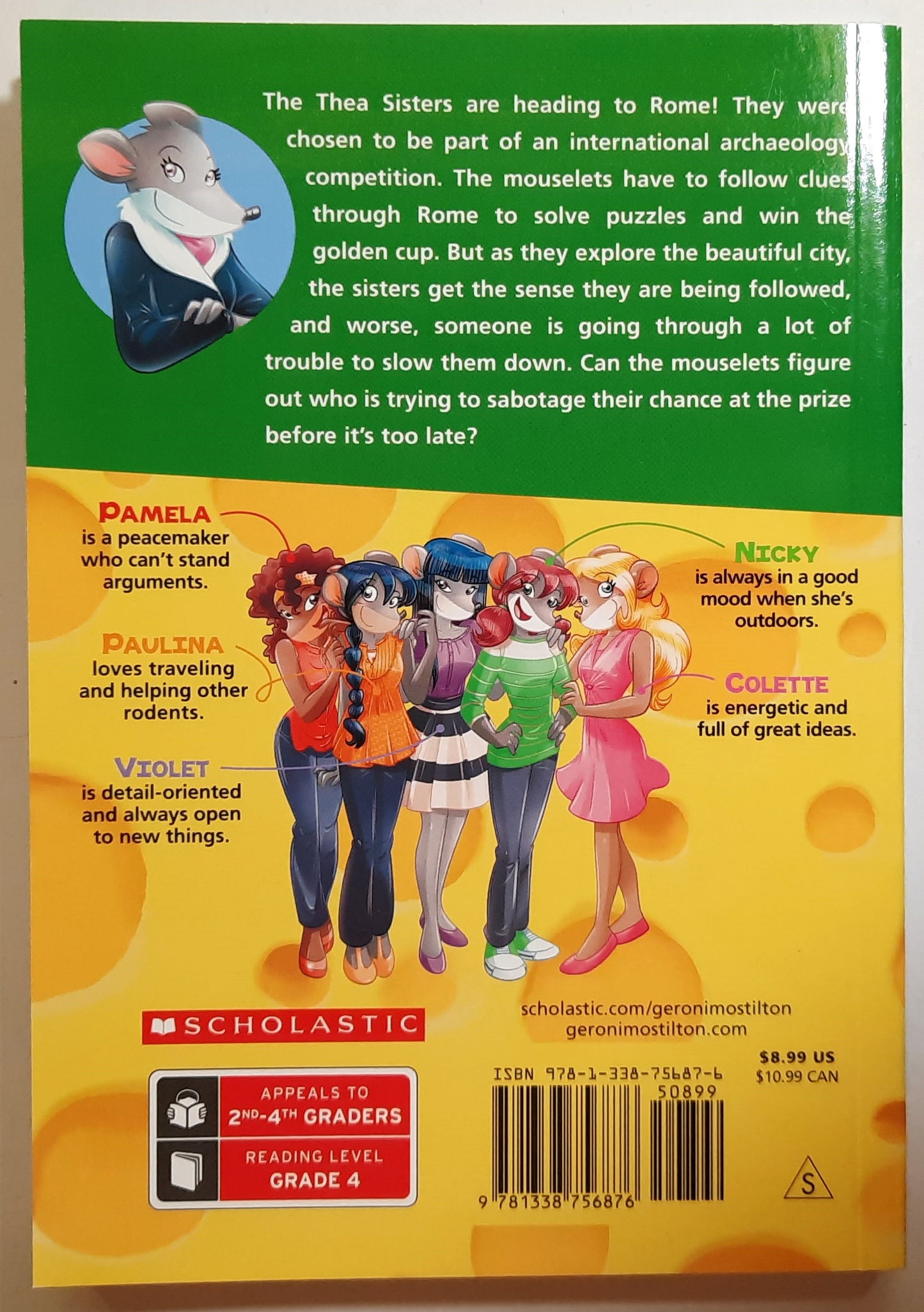 Thea Stilton and the Roman Holiday by Thea Stilton (New, 2021, Pbk, 170 pages, Scholastic)