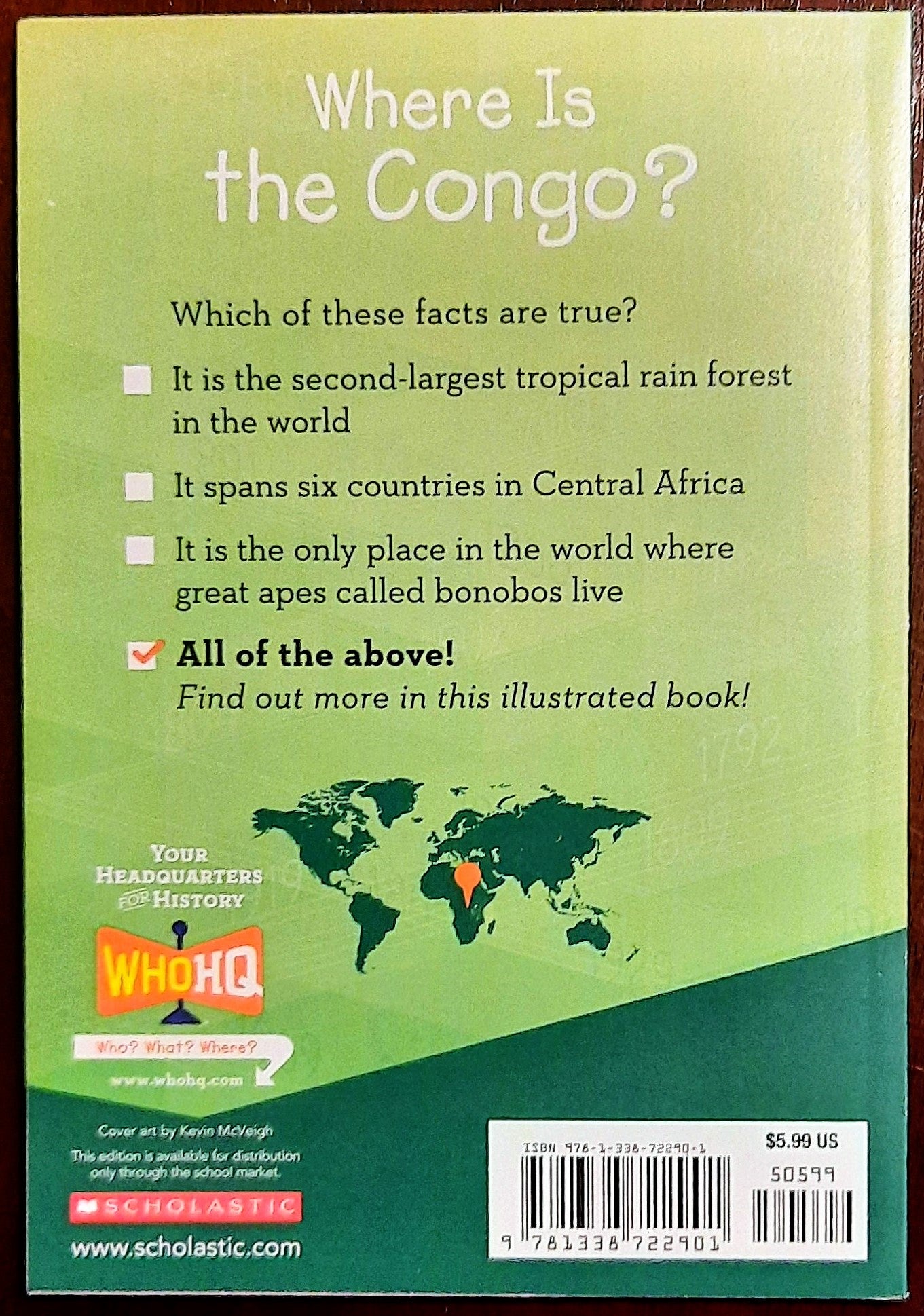 Where is the Congo? by Megan Stine (New, 2020, Pbk, 112 pages)