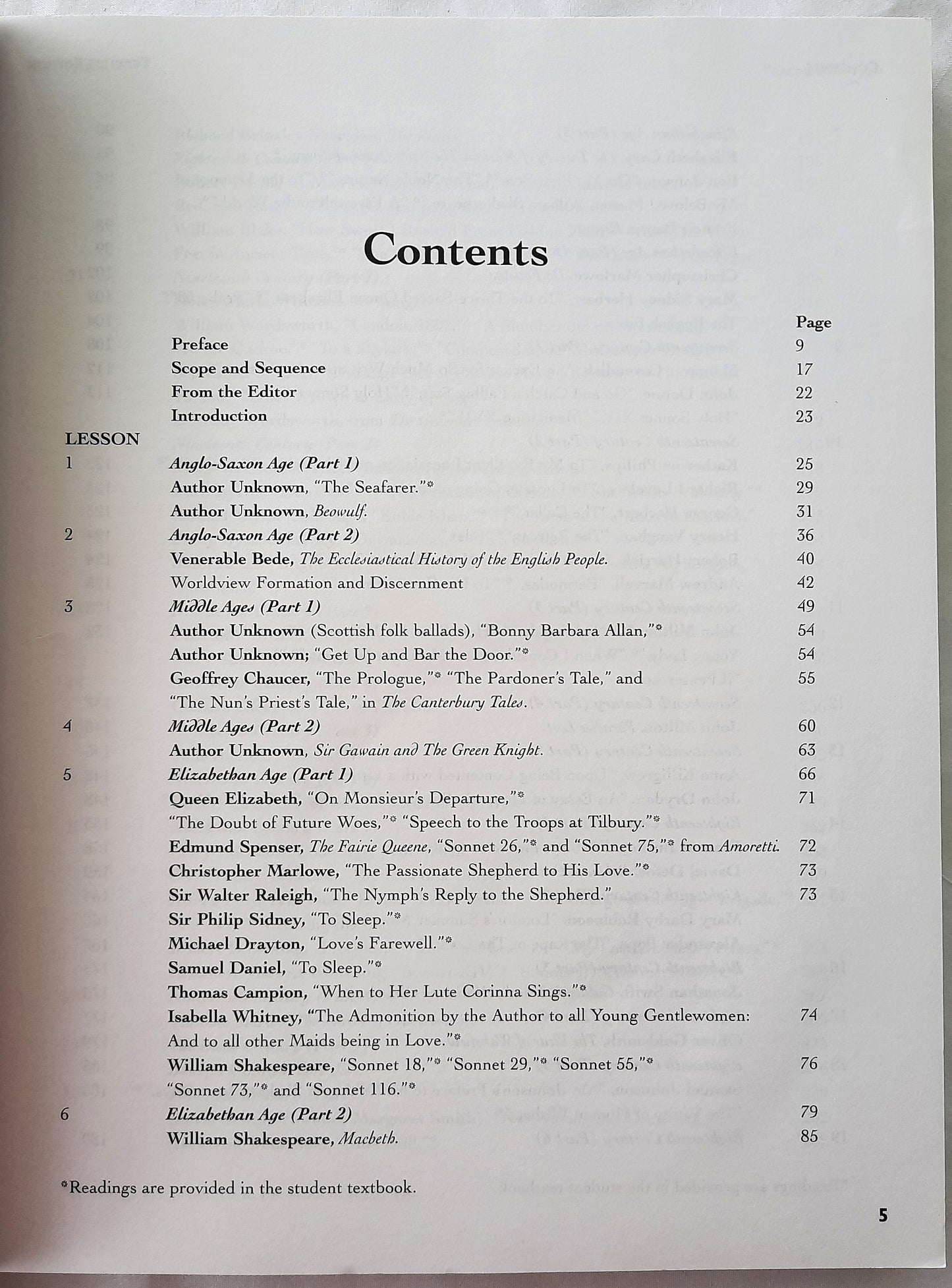 British Literature Teacher Edition with DVD by James Stobaugh (High School, NEW, 2005, Pbk, 360 pages, Broadman & Holman)