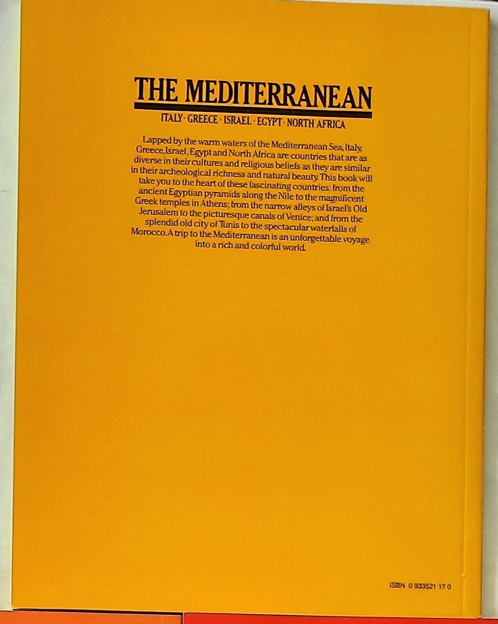 The Mediterranean by Leslie Gardiner (Italy, Greece, Israel, Egypt, North Africa; Very good, 1985, Pbk, 64 pages)