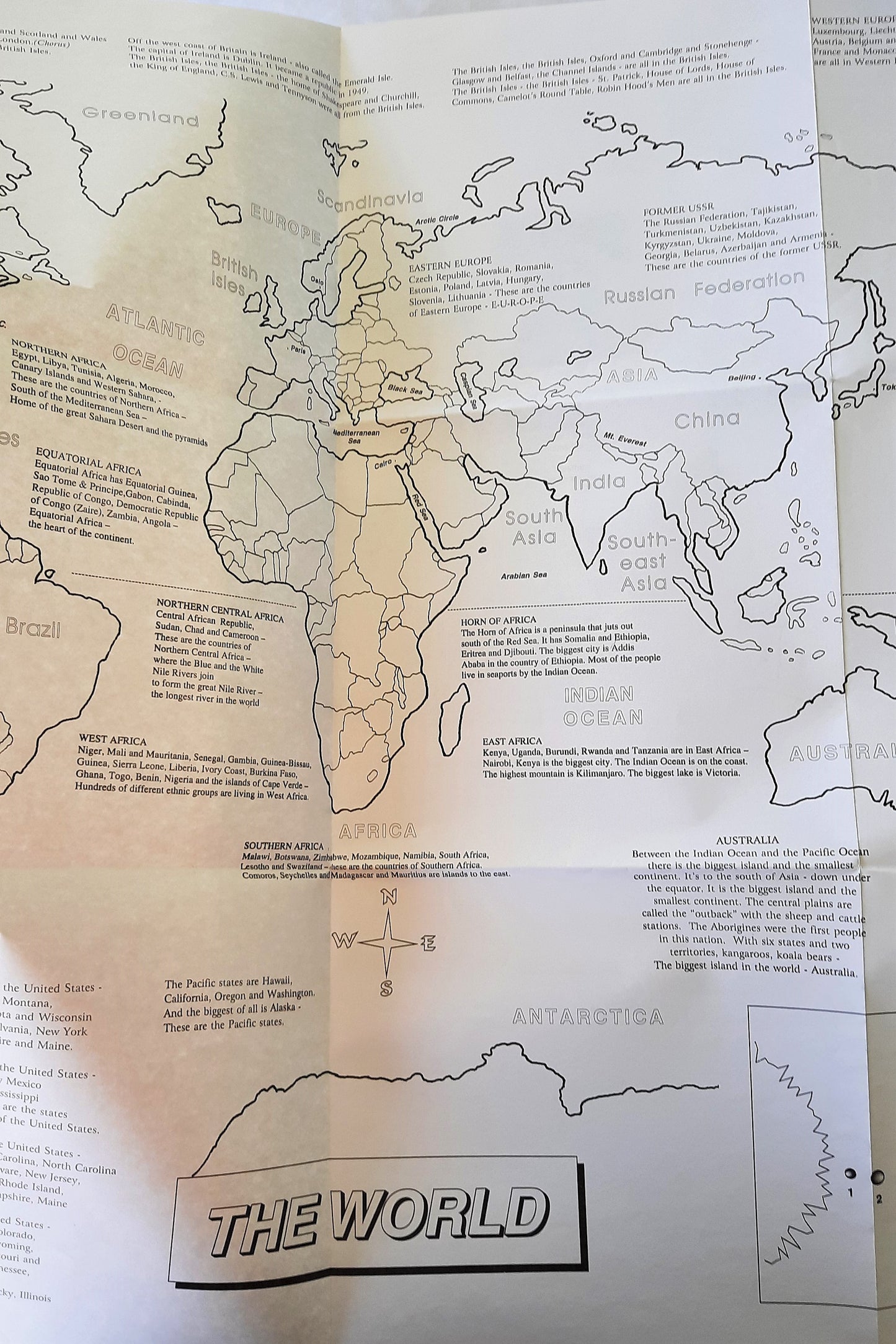Geography Songs: Sing Around the World by Larry & Kathy Troxel (Very good, 2004, Pbk, 69 pages, Audio Memory)