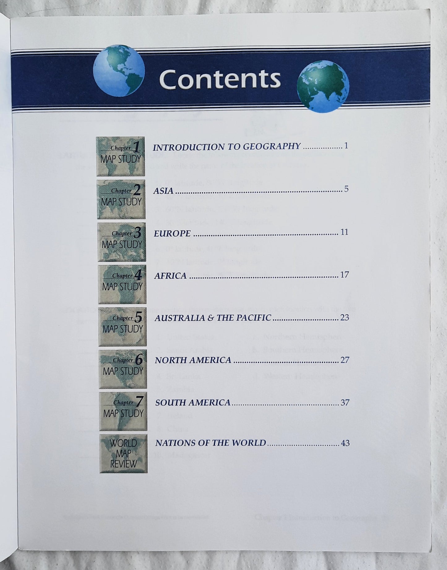 Abeka World Geography Map Studies Teacher Key (Very Good, 2005, Pbk, 45 pages)