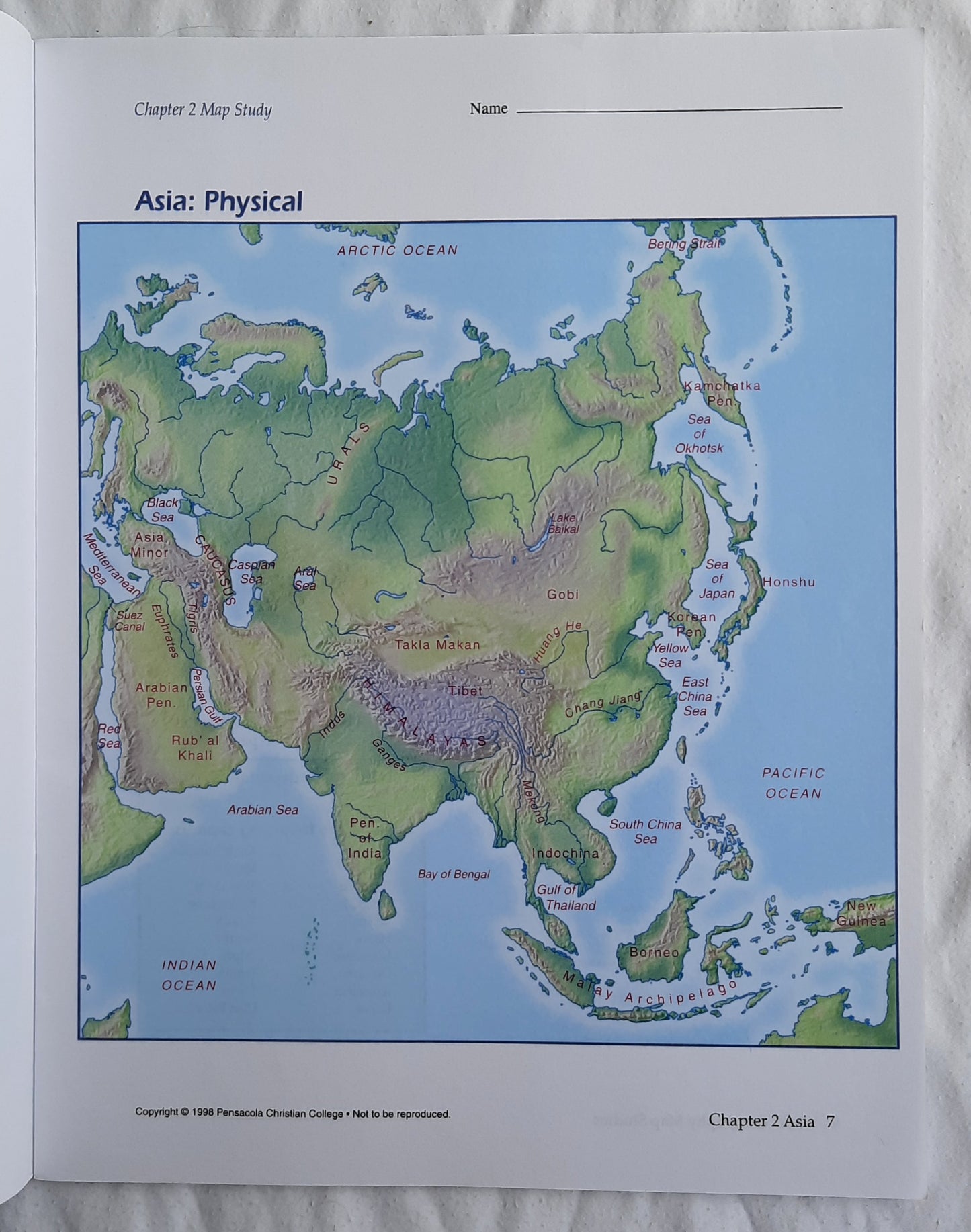 Abeka World Geography Map Studies Teacher Key (Very Good, 2005, Pbk, 45 pages)
