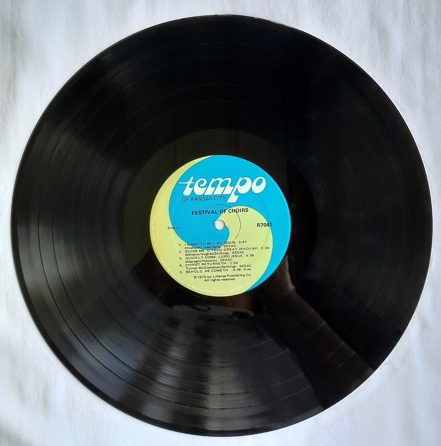 Tempo of Kansas City A Festival of Choirs Vinyl Record Jesse Peterson; Otis Skillings (Very good, Lillenas Publishing Co., RARE RECORD)