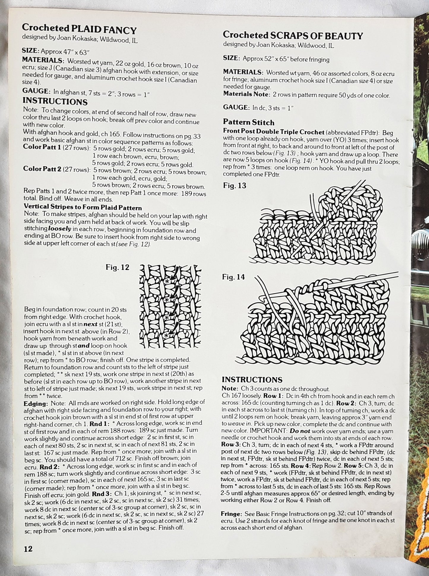 Afghan Book 2 - Leaflet 102 by Leisure Arts (Good, 1977, Pbk, 33 pages)