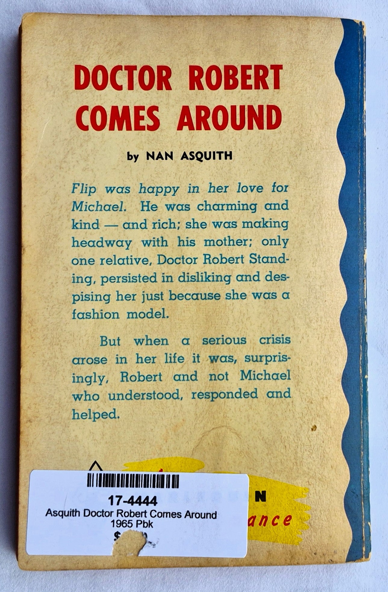 Doctor Robert Kommt Vorbei von Nan Asquith (Gut, 1965, Pbk, 192 Seiten, Harlequin)