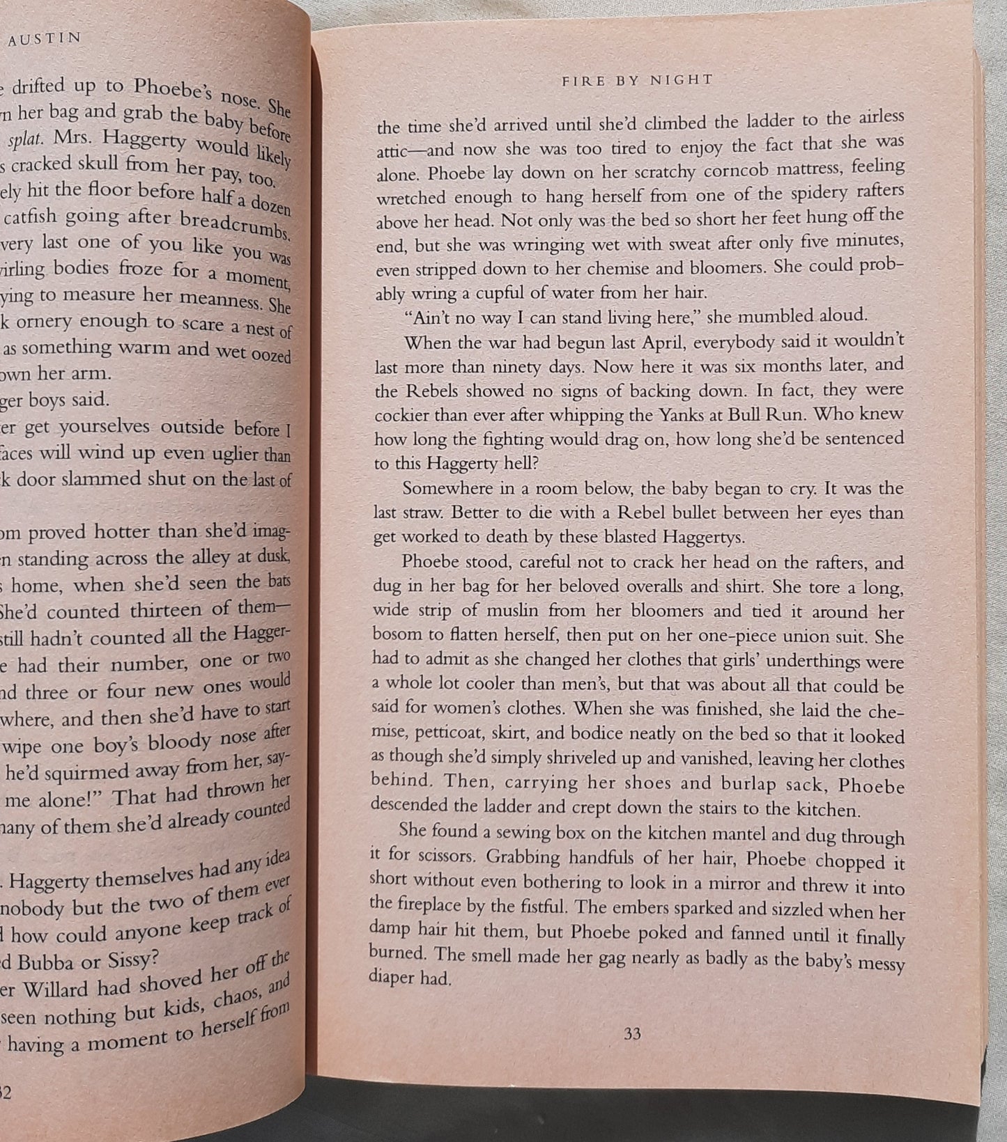 Fire by Night by Lynn Austin (Refiner's Fire #2, Very good, 2003, Pbk, 429 pages, Bethany House)
