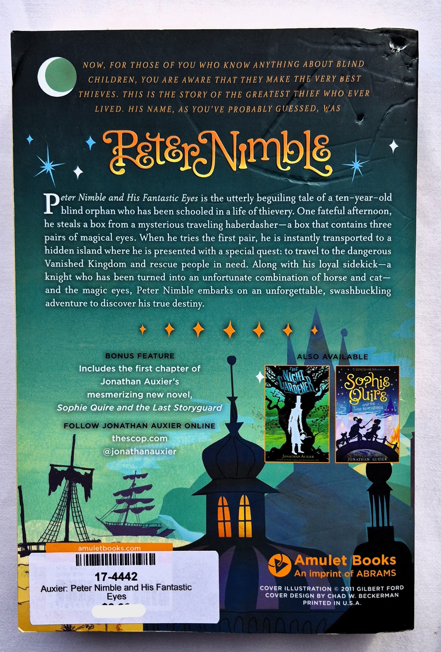 Peter Nimble und seine fantastischen Augen #1 von Jonathan Auxier (Gut, 2011, Pbk, 400 Seiten, Amulet Books)