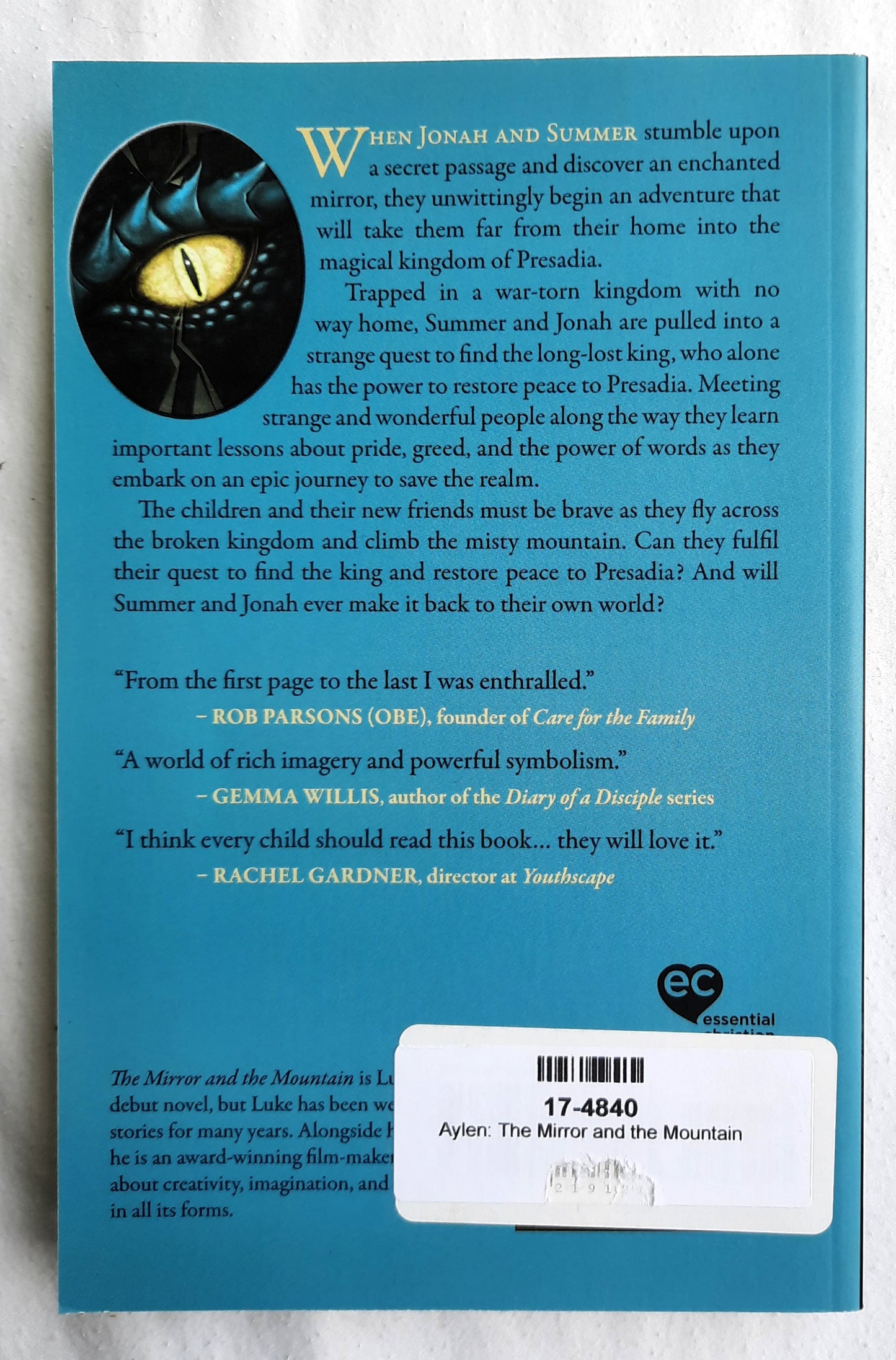 The Mirror and the Mountain by Luke Aylen (Presadia #1, New, 2018, Pbk, 176 pages, Monarch Books)