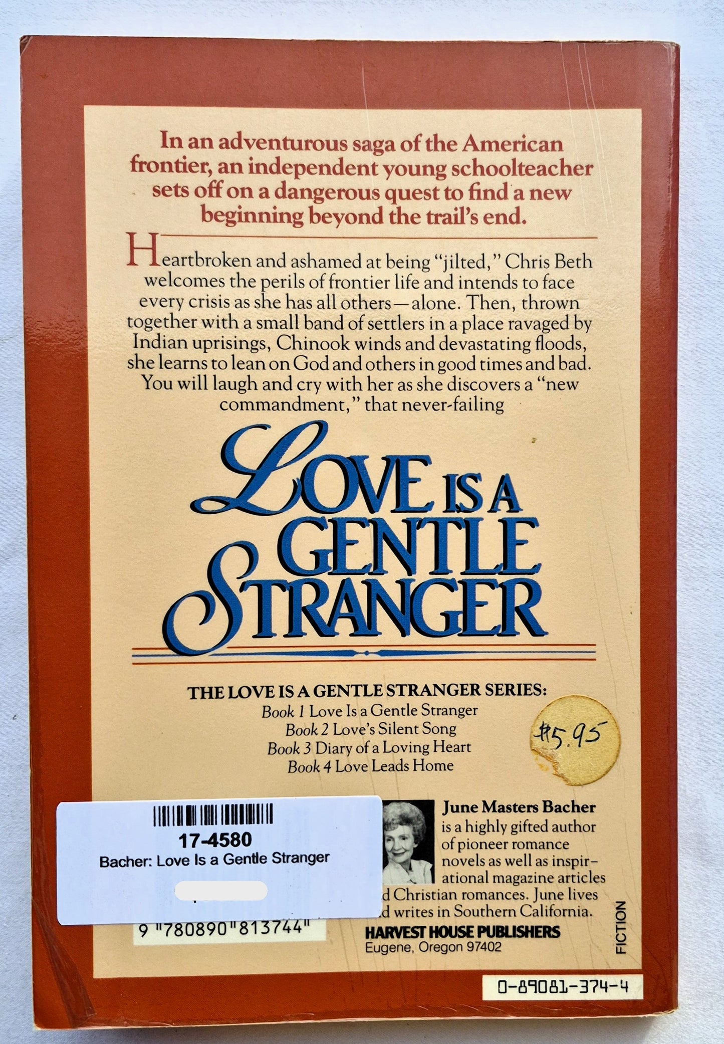 Love Is a Gentle Stranger #1 von June Masters Bacher (Gut, 1983, Tb, 175 Seiten, Harvest House)