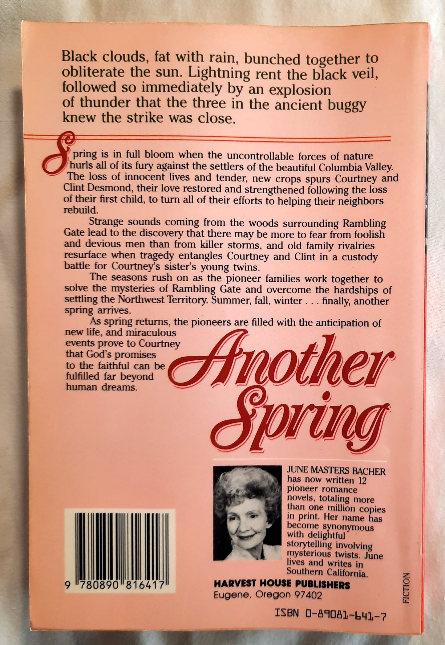 Another Spring #4 by June Masters Bacher (Good, 1988, PBK, 216 pages, Harvest House)