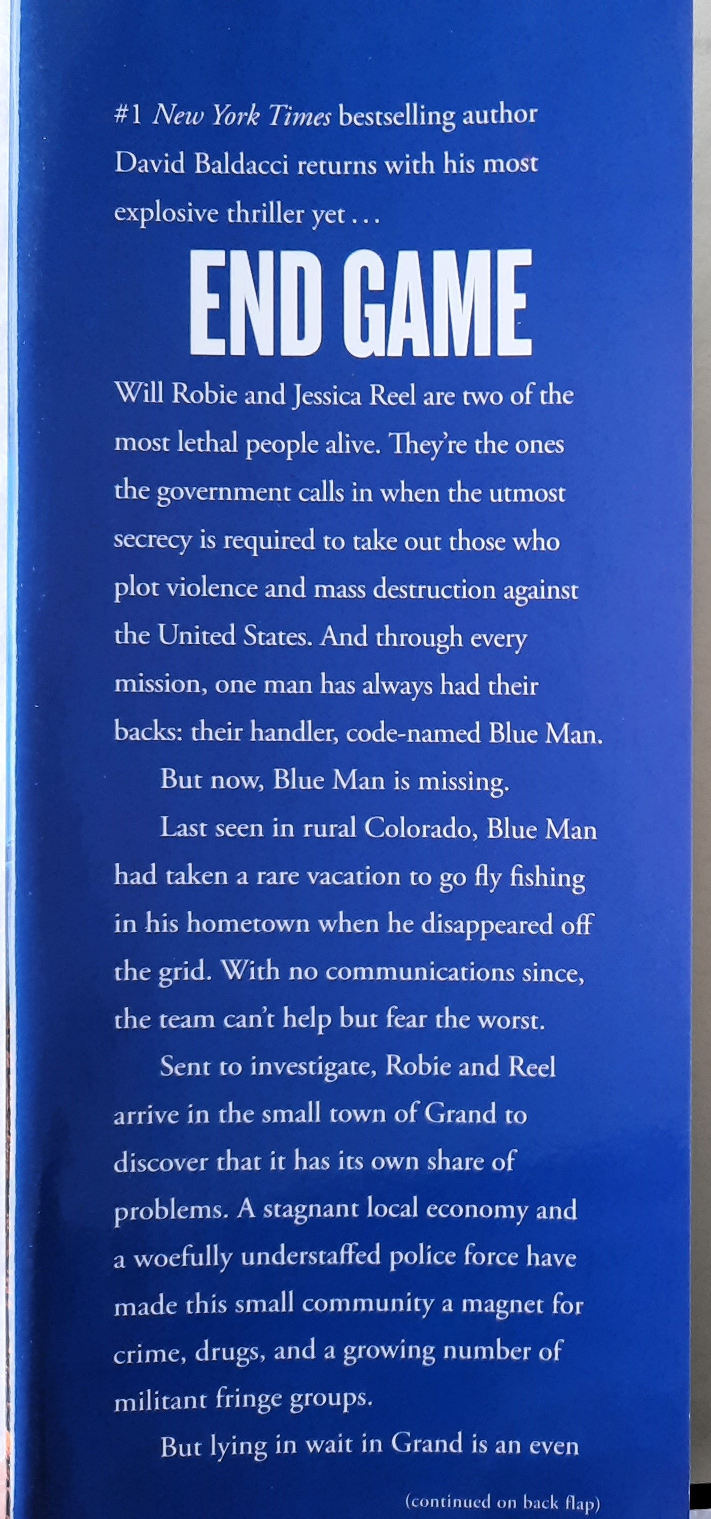 End Game by David Baldacci (Will Robie #5, Very good, 2017, HC, 408 pages, Grand Central Publishing)