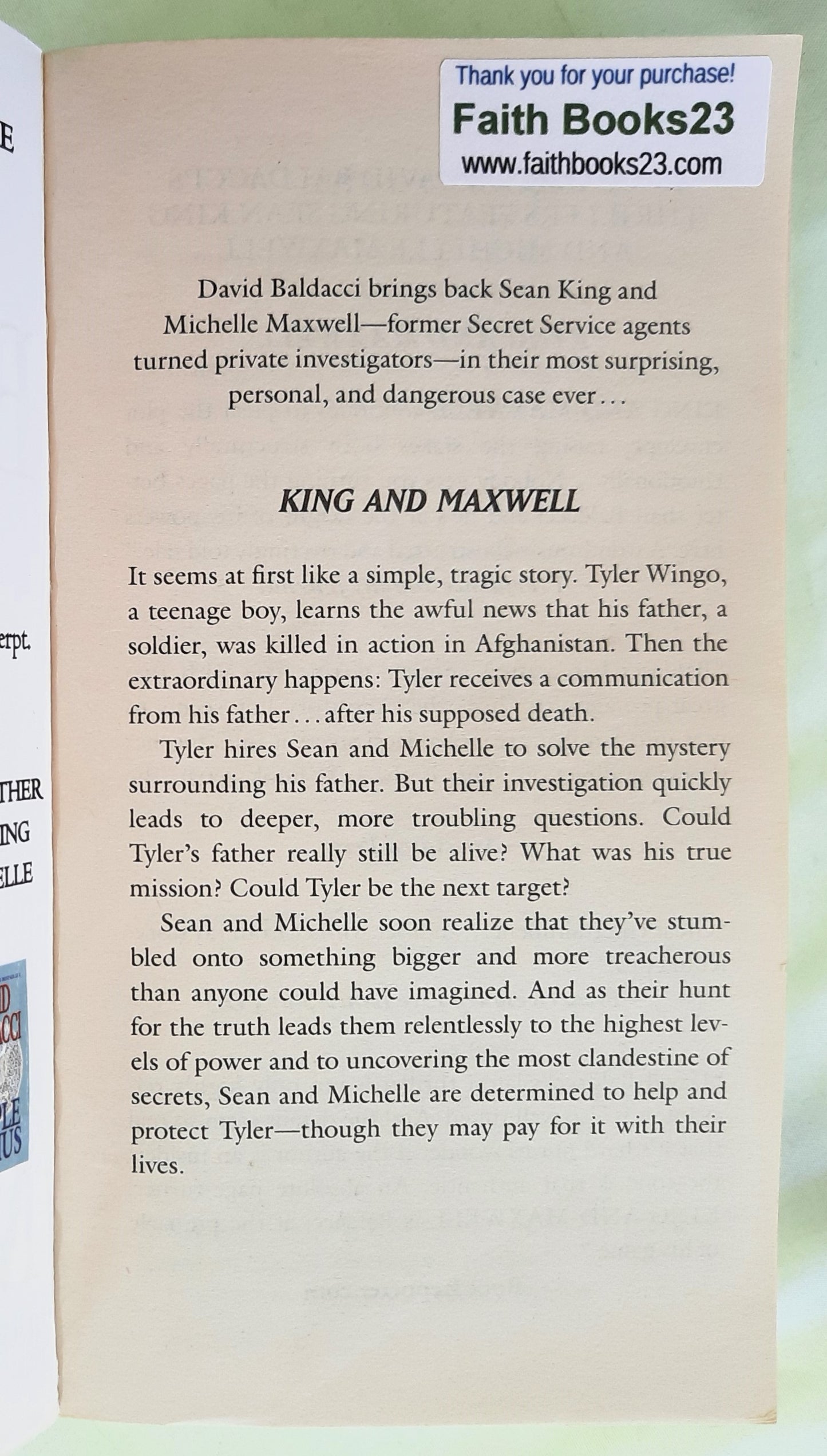 King and Maxwell #6 by David Baldacci (Very Good, 2014, Pbk, 561 pages, Hachette Book Group)