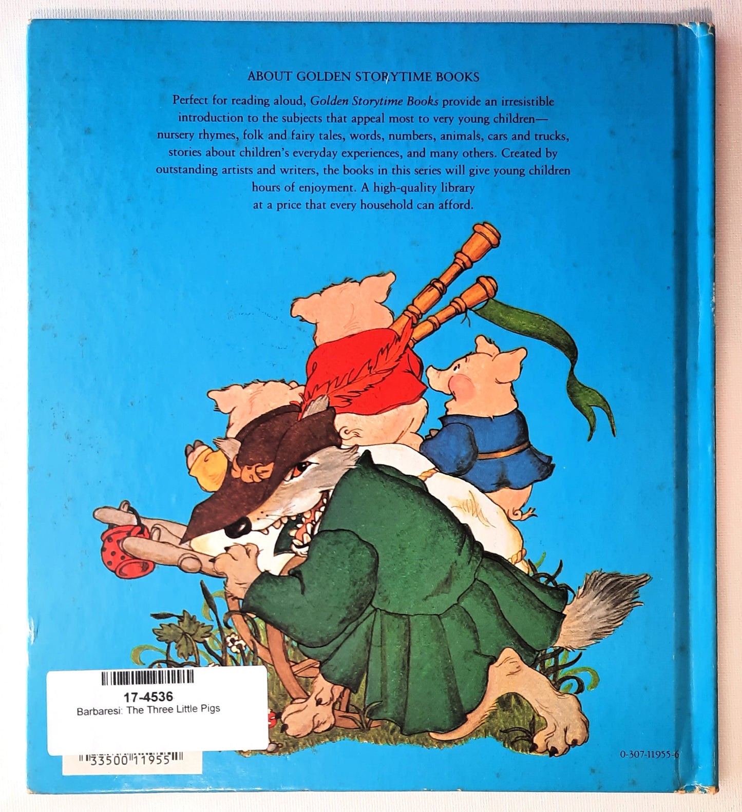 The Three Little Pigs by Nina Barbaresi (A Golden Storytime Book, Very Good, 1981, HC, 20 pages, Western Publishing)