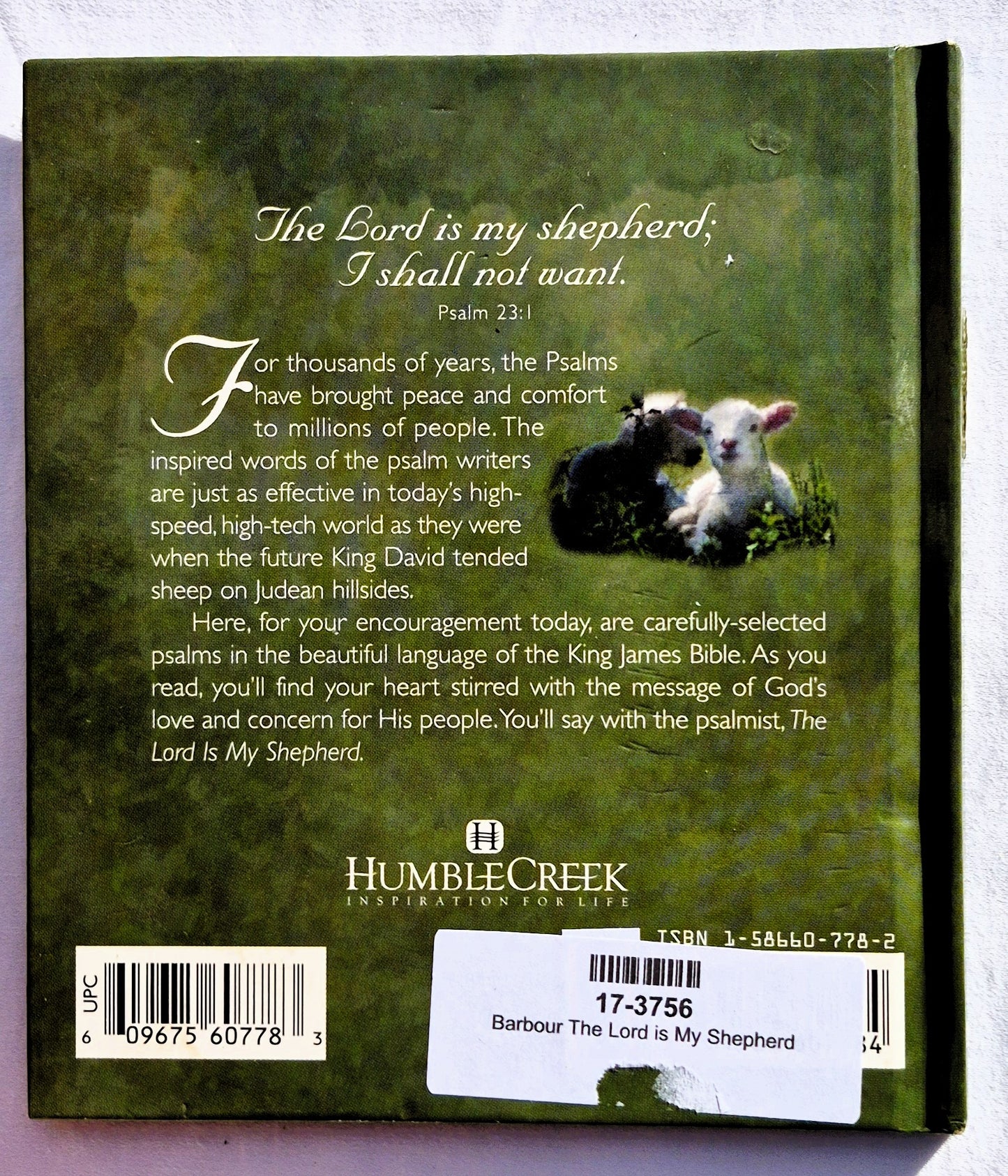 Der Herr ist mein Hirte: Geschenkbuch (Sehr gut, 2000, HC, 36 Seiten, Barbour Publishing)