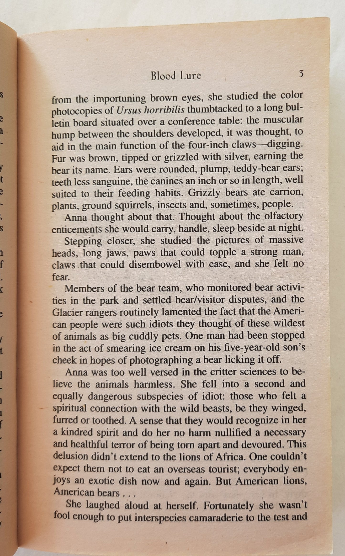 Blood Lure by Nevada Barr (Anna Pigeon Novel, Good, 2002, Pbk, 333 pages, Penguin Putman)