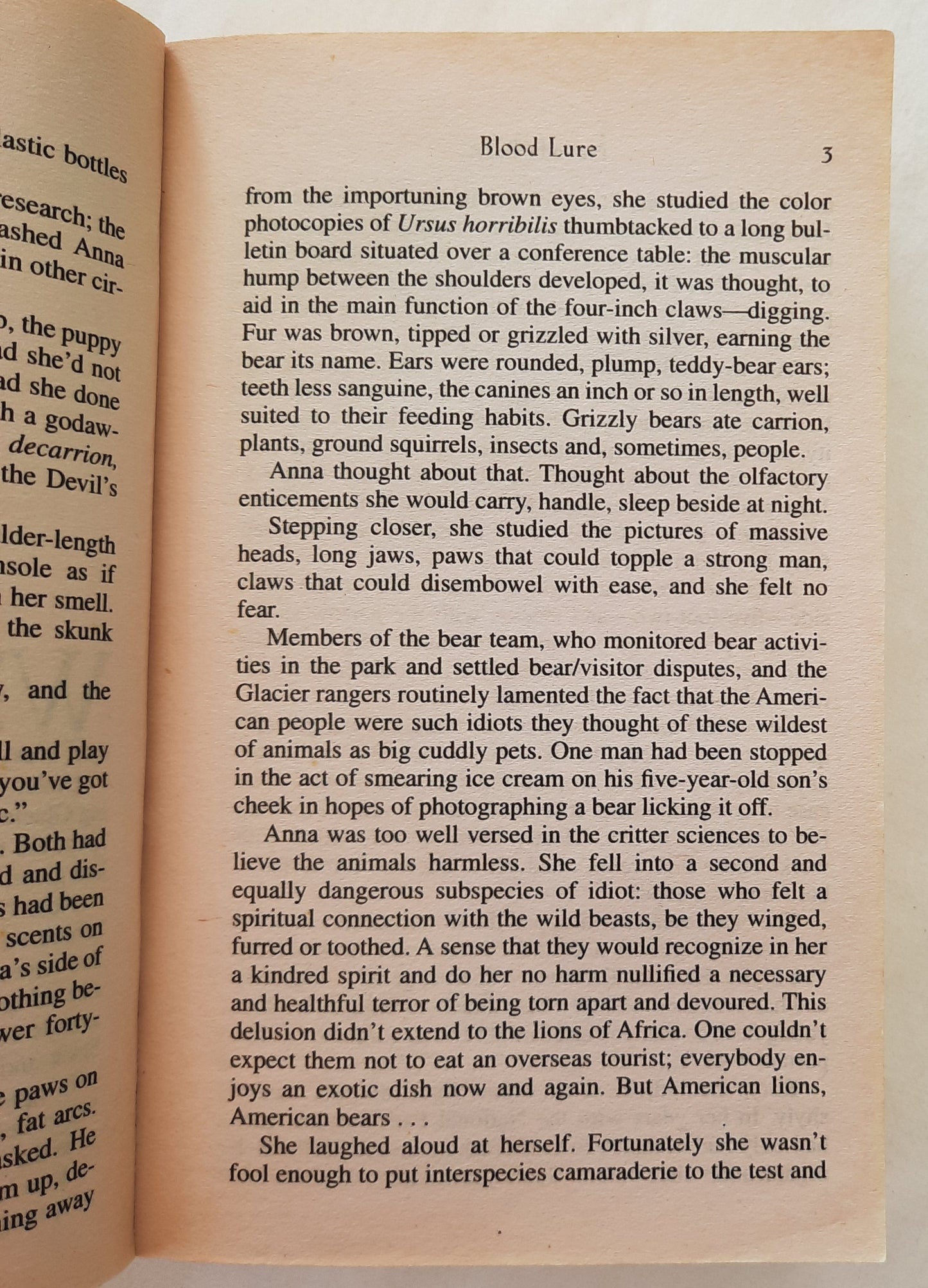 Blood Lure by Nevada Barr (Anna Pigeon Novel, Good, 2002, Pbk, 333 pages, Penguin Putman)