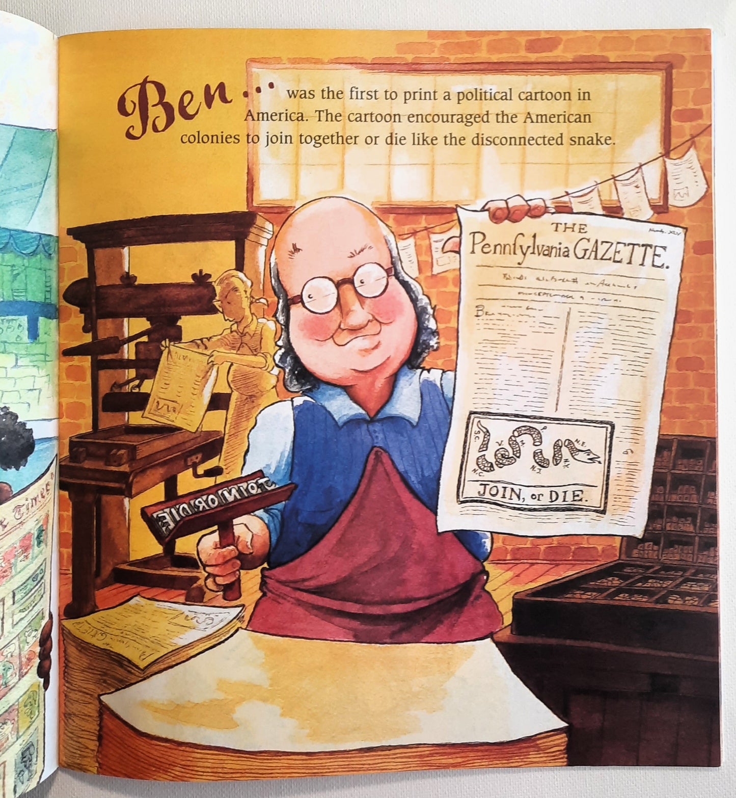 Now & Ben: The Modern Inventions of Benjamin Franklin by Gene Barretta (Very Good, 2012, Pbk, 40 pages, Scholastic)