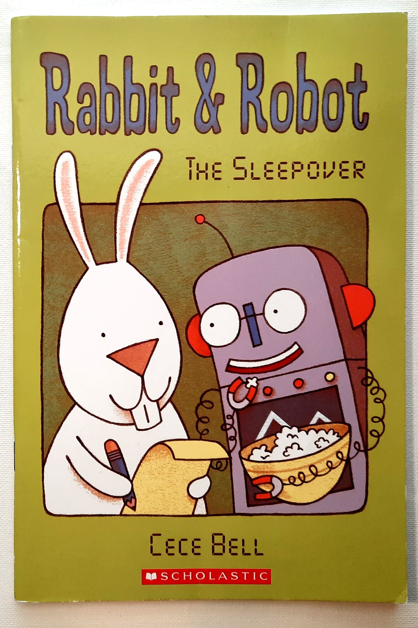 Rabbit & Robot: The Sleepover by Cece Bell (New, 2014, Pbk, 56 pages, Scholastic)