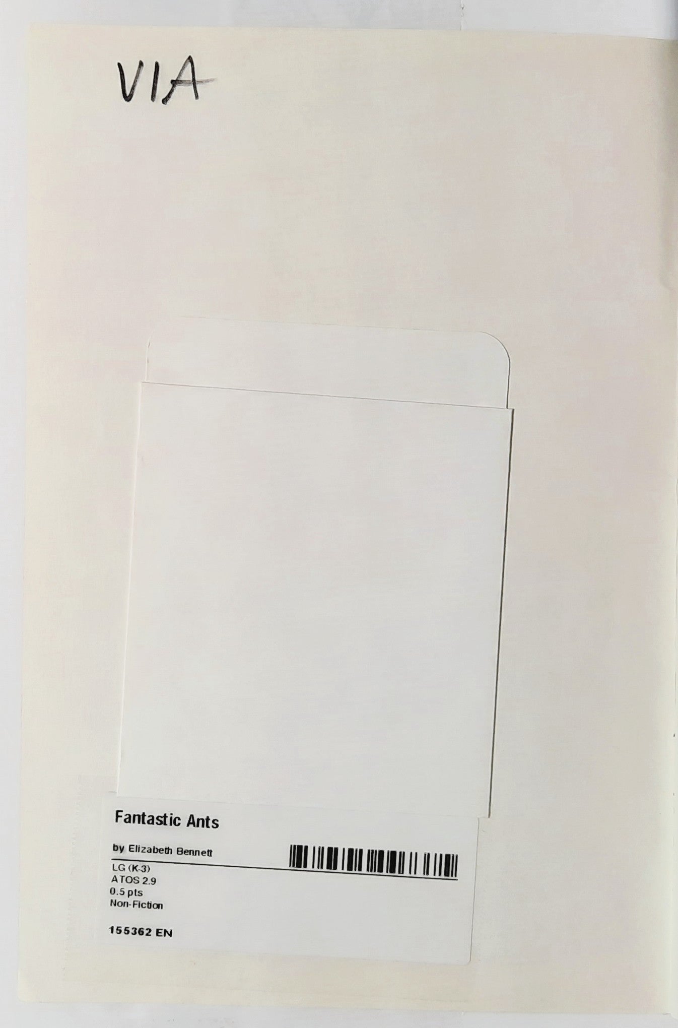 Science Vocabulary Readers: Fantastic Ants by Elizabeth Bennett (Very good, 2008, Pbk, 24 pages, Scholastic)