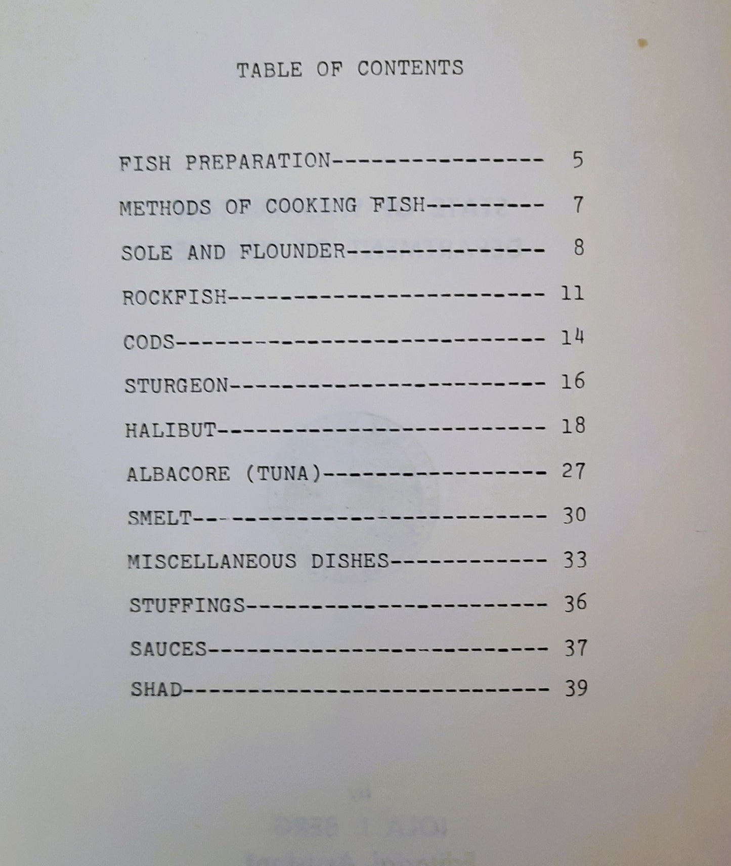Marine Fish Cookbook by Iola I. Berg (Very good, 1969, Pbk, 40 pages, State of Washington Department of Fisheries)