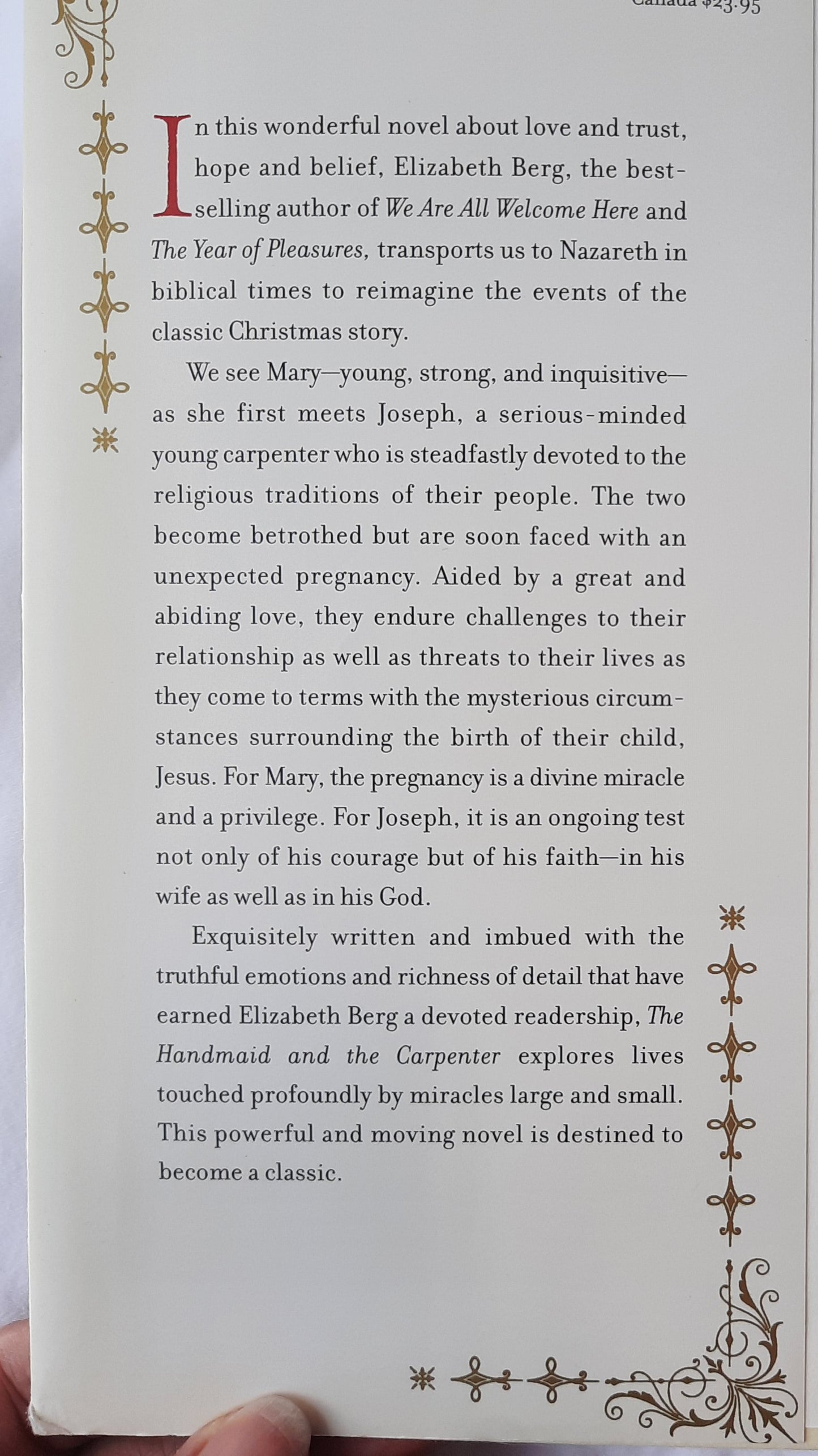 The Handmaid and the Carpenter by Elizabeth Berg (New, 2006, HC, 153 pages, Random House)