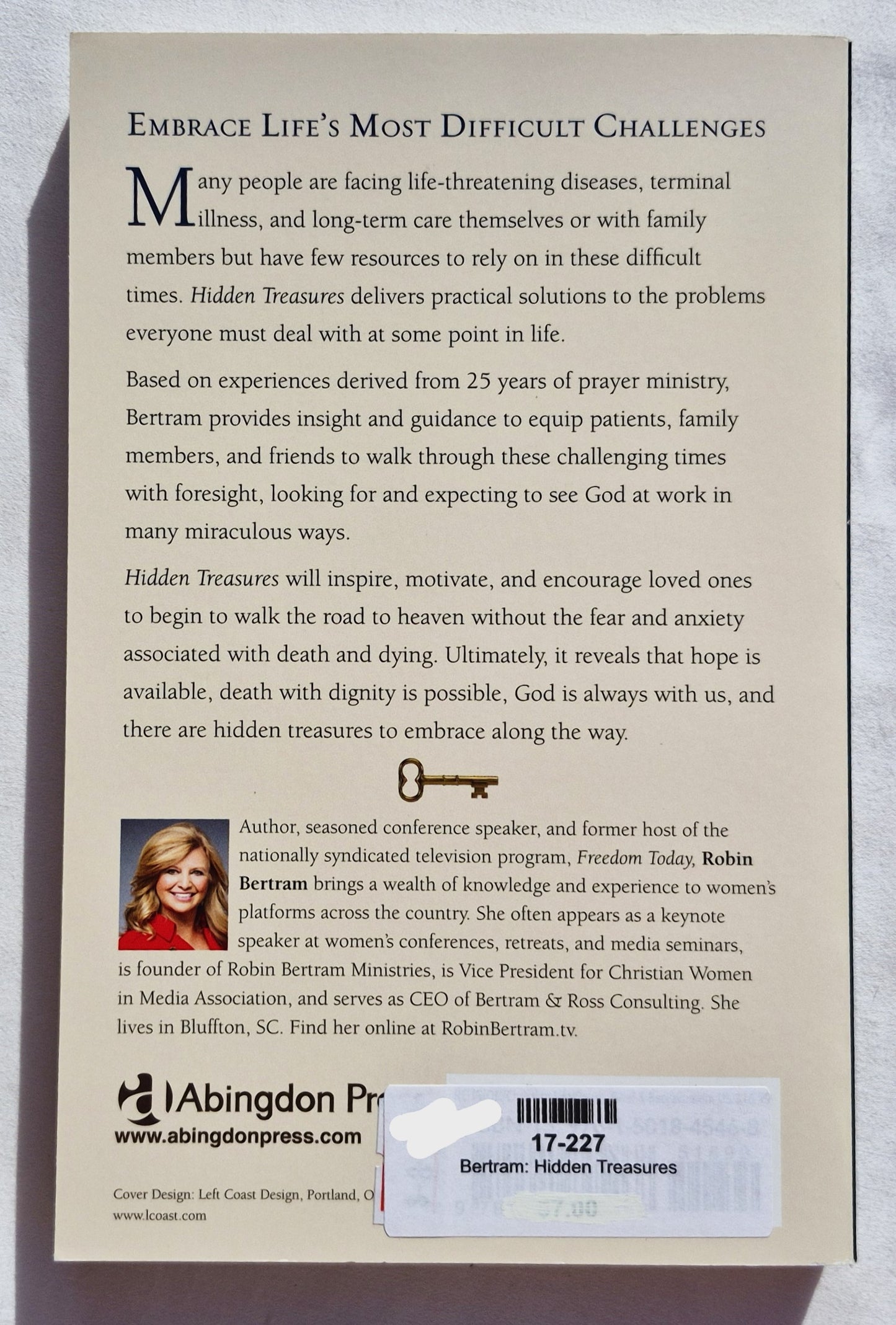 Hidden Treasures: Finding Hope at the End of the Journey by Robin Bertram (New, 2018, Pbk, 240 pgs, Abingdon)