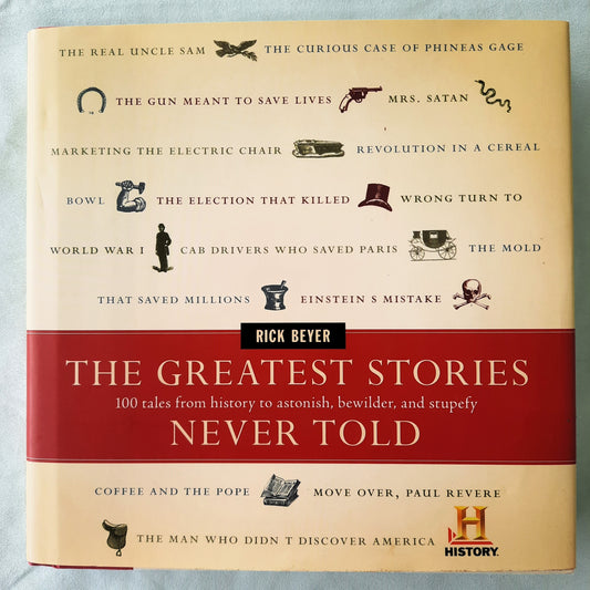 The Greatest Stories Never Told by Rick Beyer (Very good, 2003, HC, 214 pages, HarperCollins)