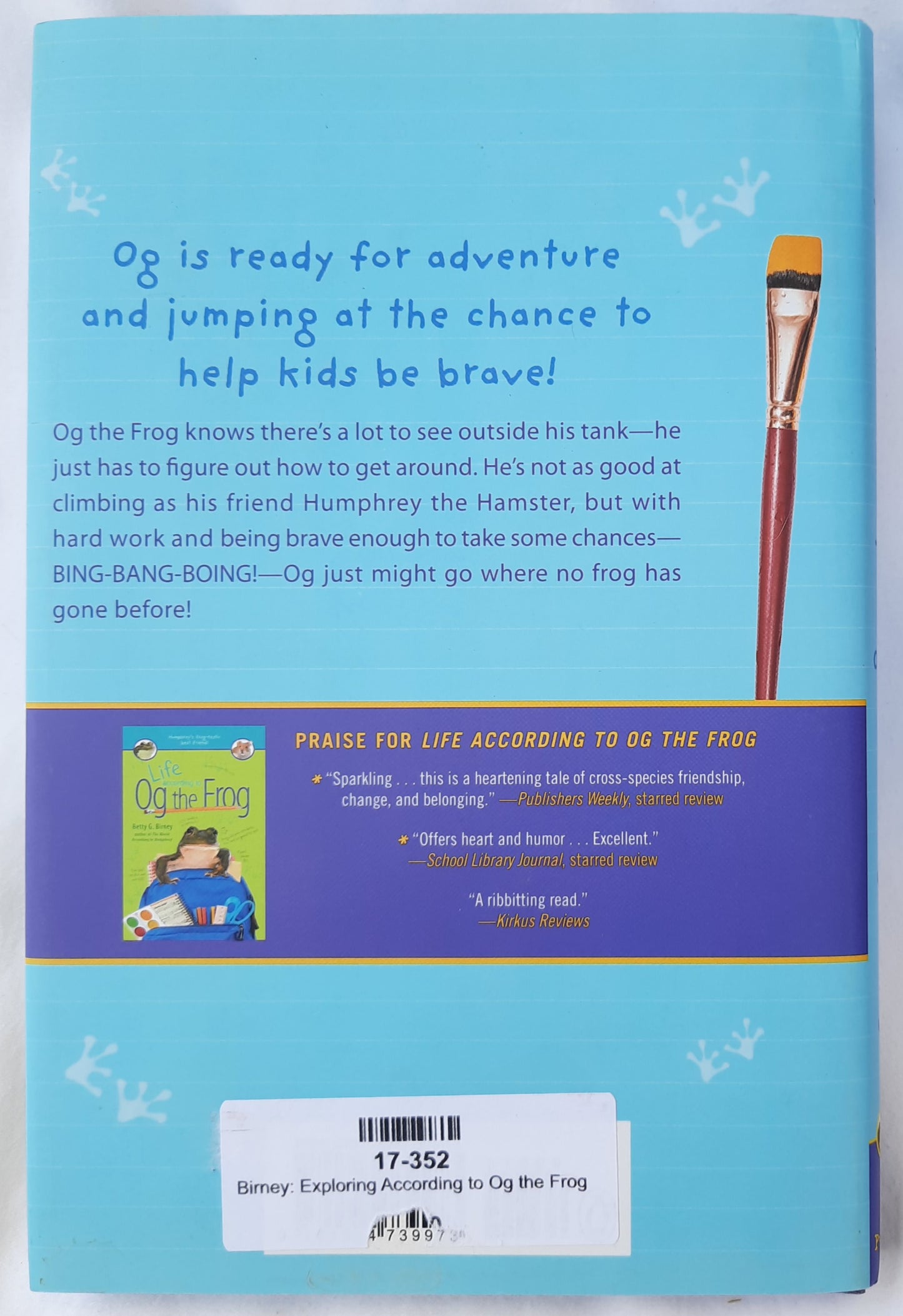 Exploring According to Og the Frog #2 by Betty G. Birney (New, 2019, HC, 144 pages, G.P. Putnam)