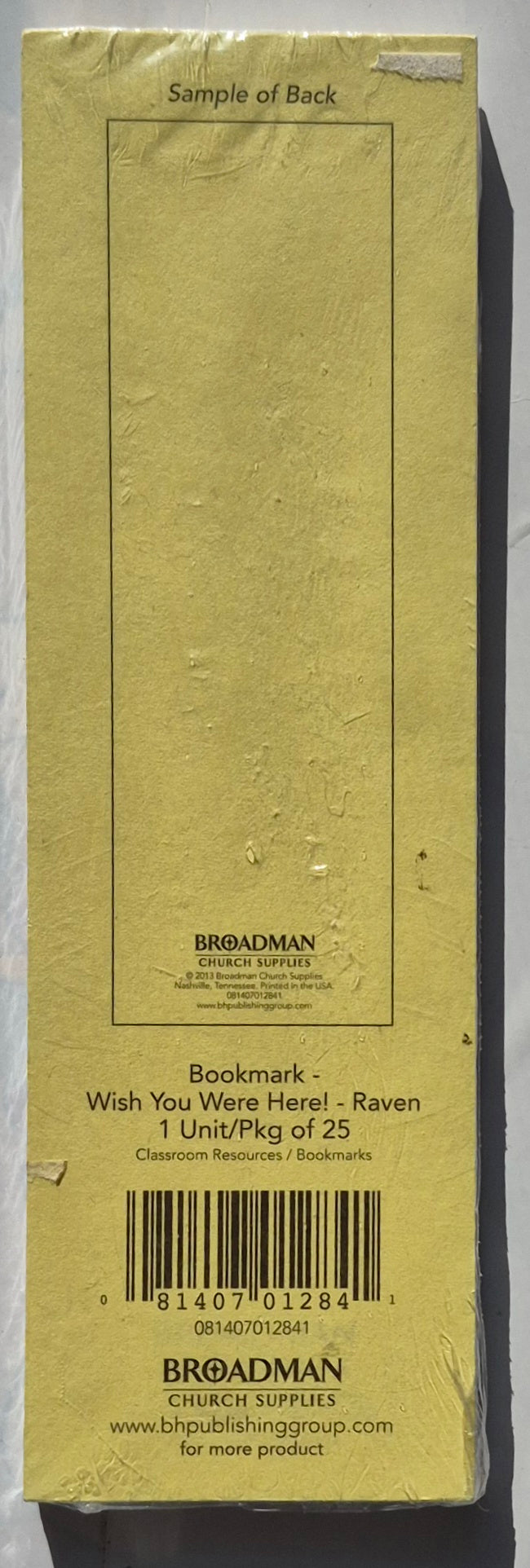 Lesezeichen "Wish You Were Here", 25 Stück, von Broadman Church Supply (Neu)