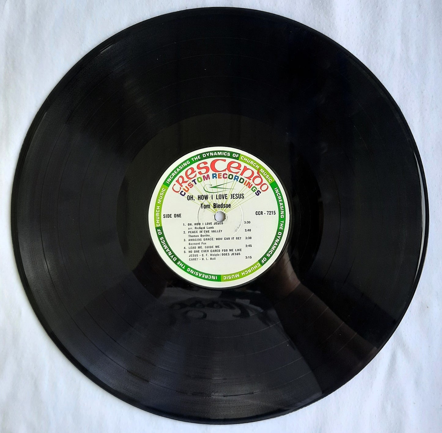 Crescendo Recordings Oh How I Love Jesus Tom Bledsoe Vinyl LP Record