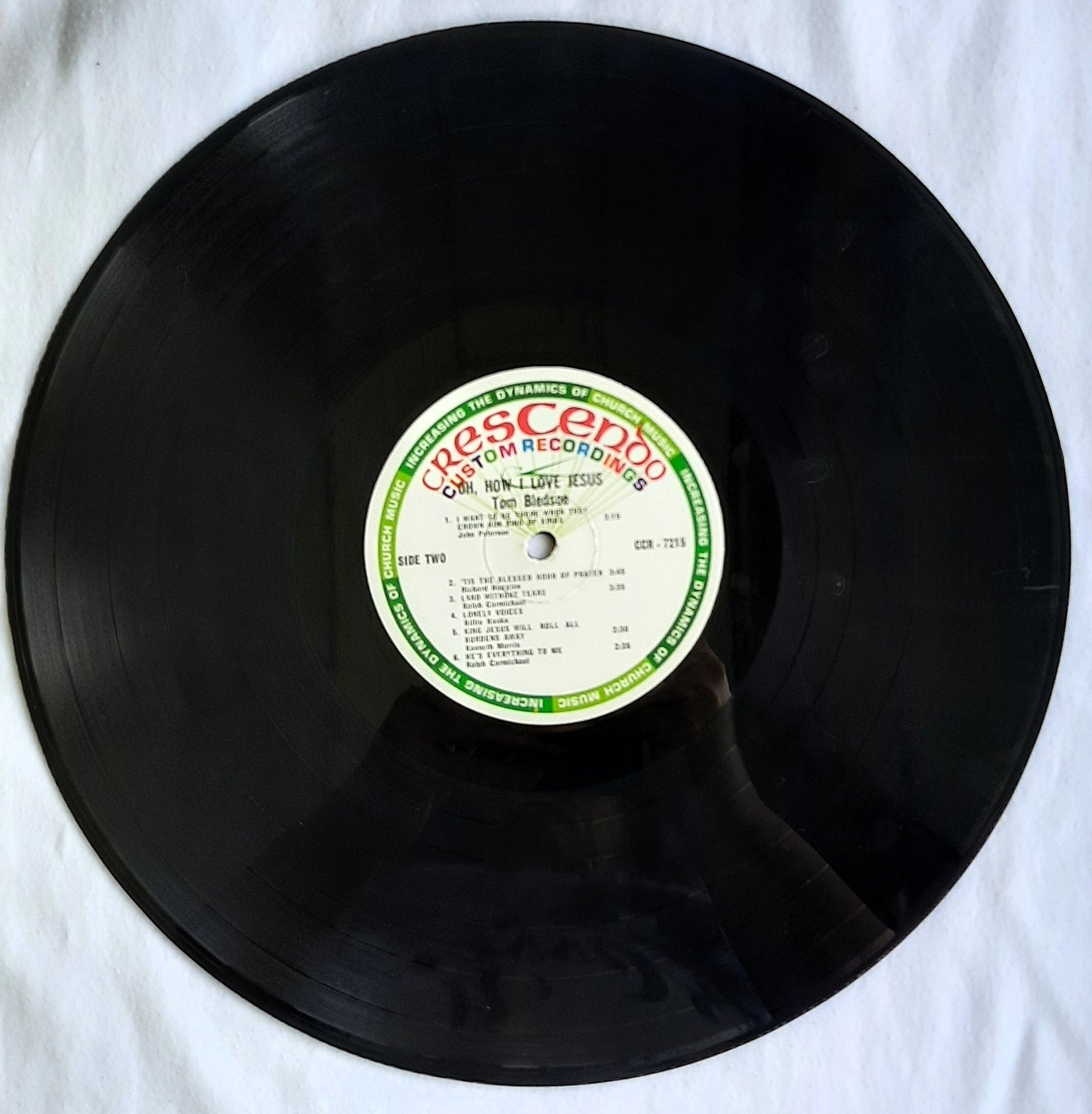 Crescendo Recordings Oh How I Love Jesus Tom Bledsoe Vinyl LP Record